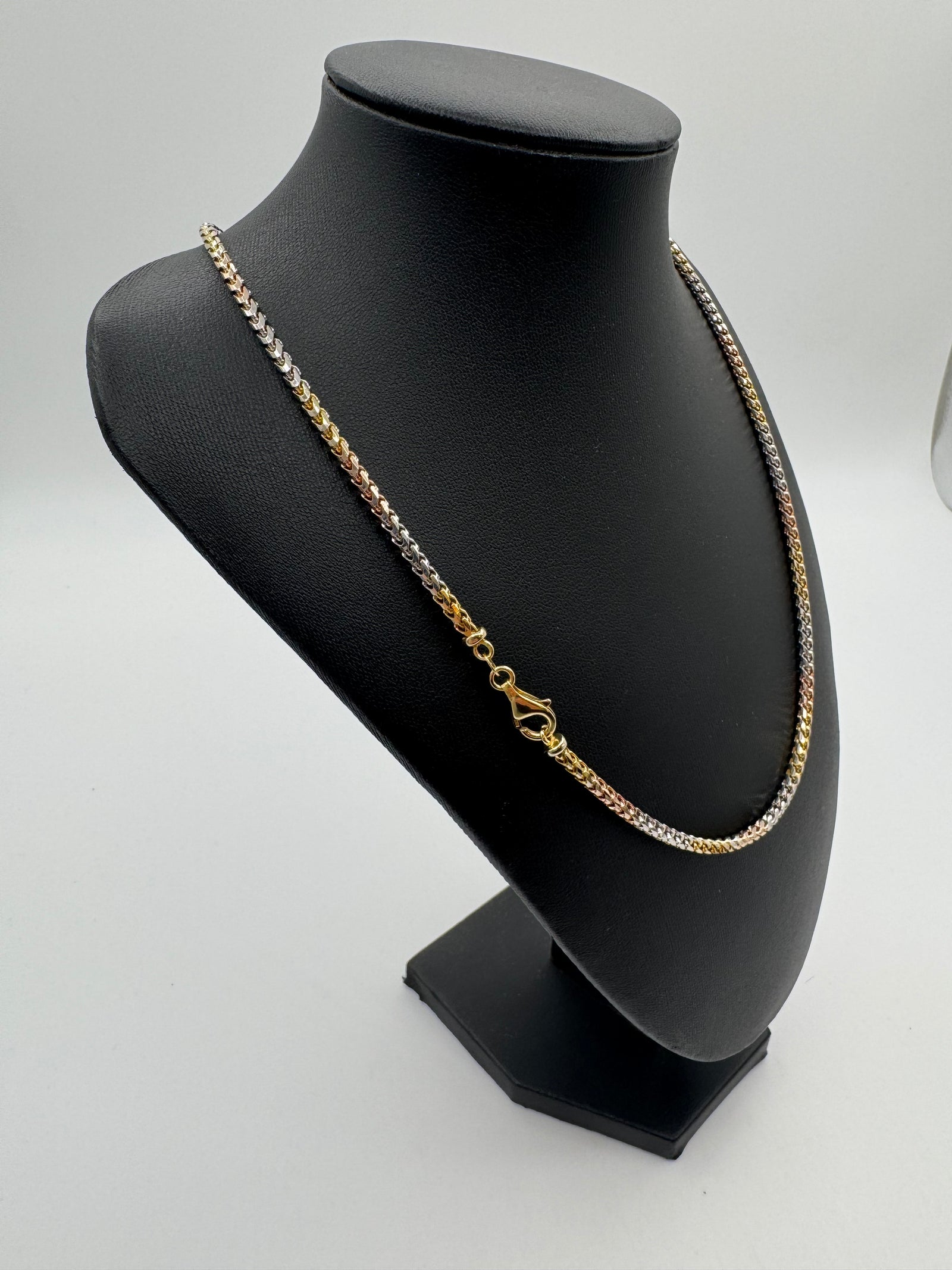 3mm Franco Chain 20 inches (DIAMOND CUT)-Jacoje Stamped