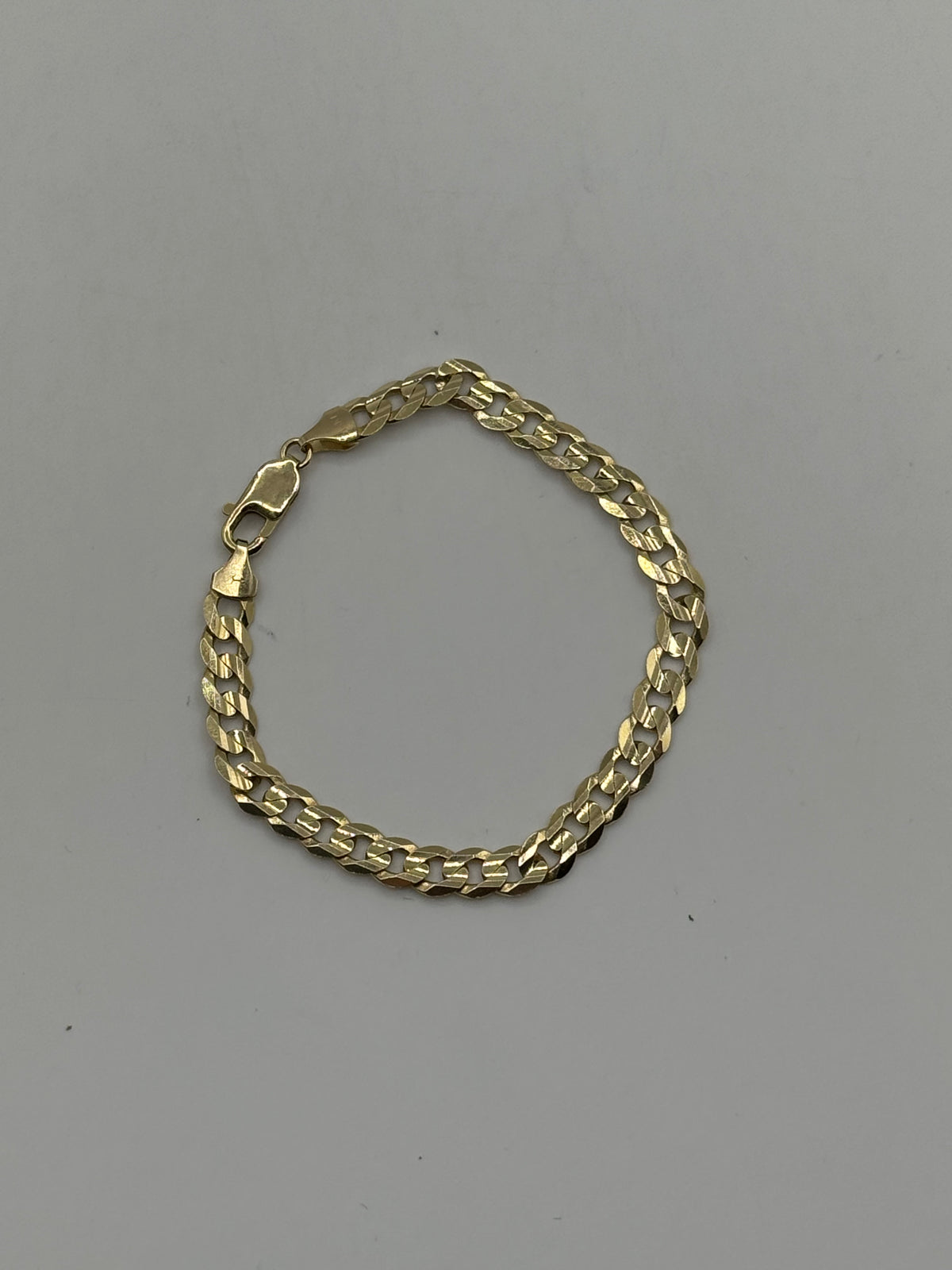 7mm Flat Curb Bracelet 8 inches (JACOJE STAMPED)