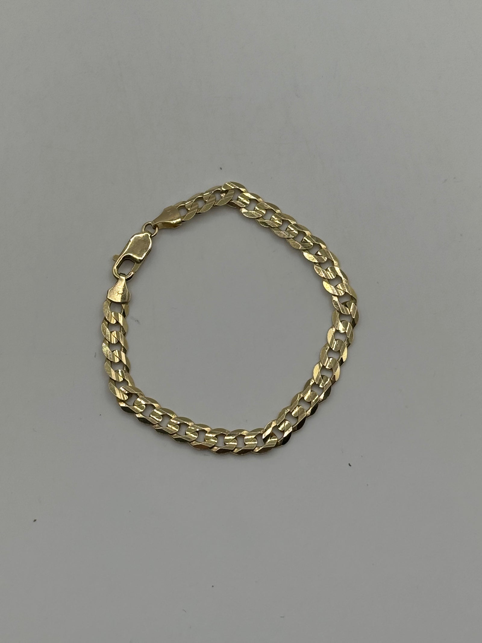 7mm Flat Curb Bracelet 8 inches (JACOJE STAMPED)