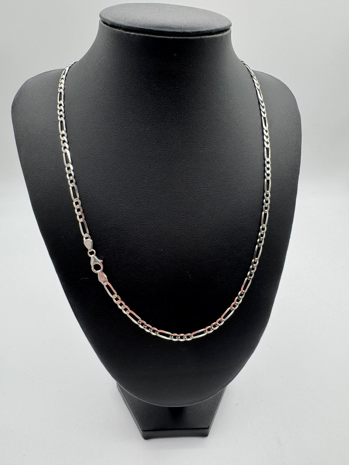 4mm Figaro Chain 20 inches-JACOJE STAMPED