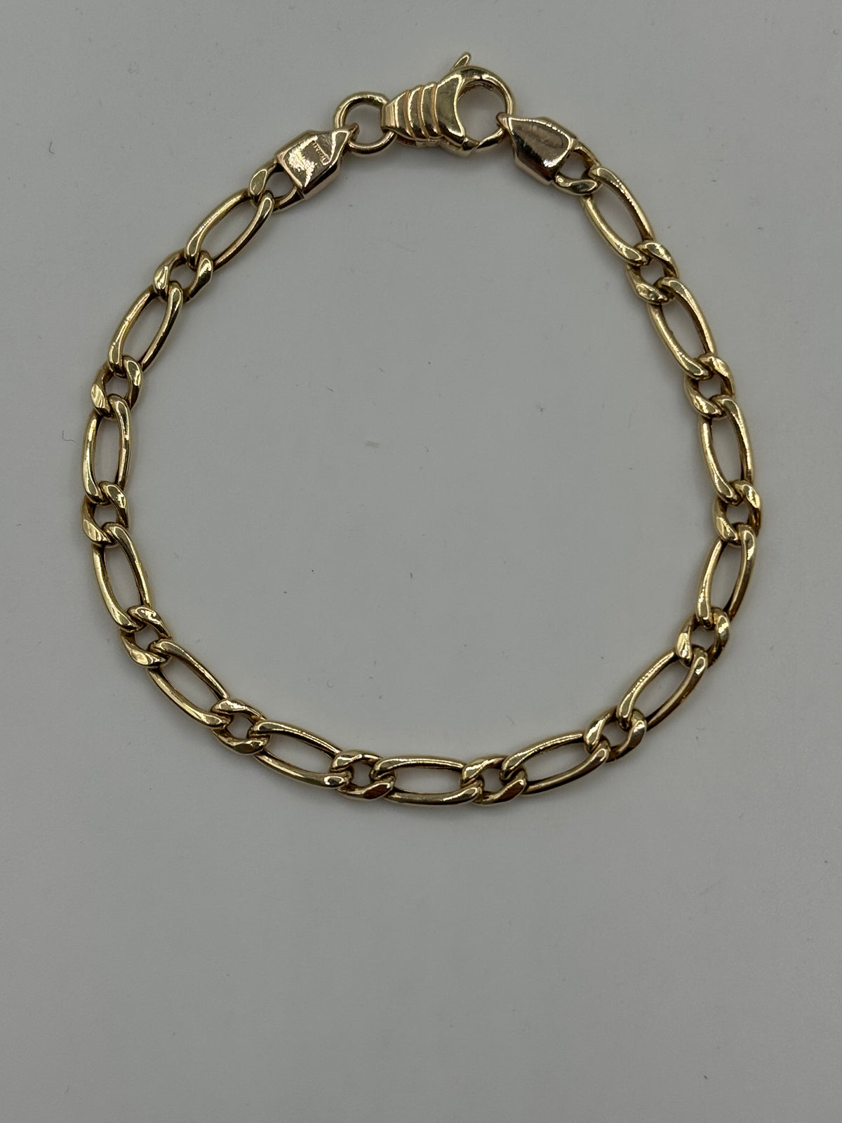5mm Hollow Figaro Bracelet 8 inches