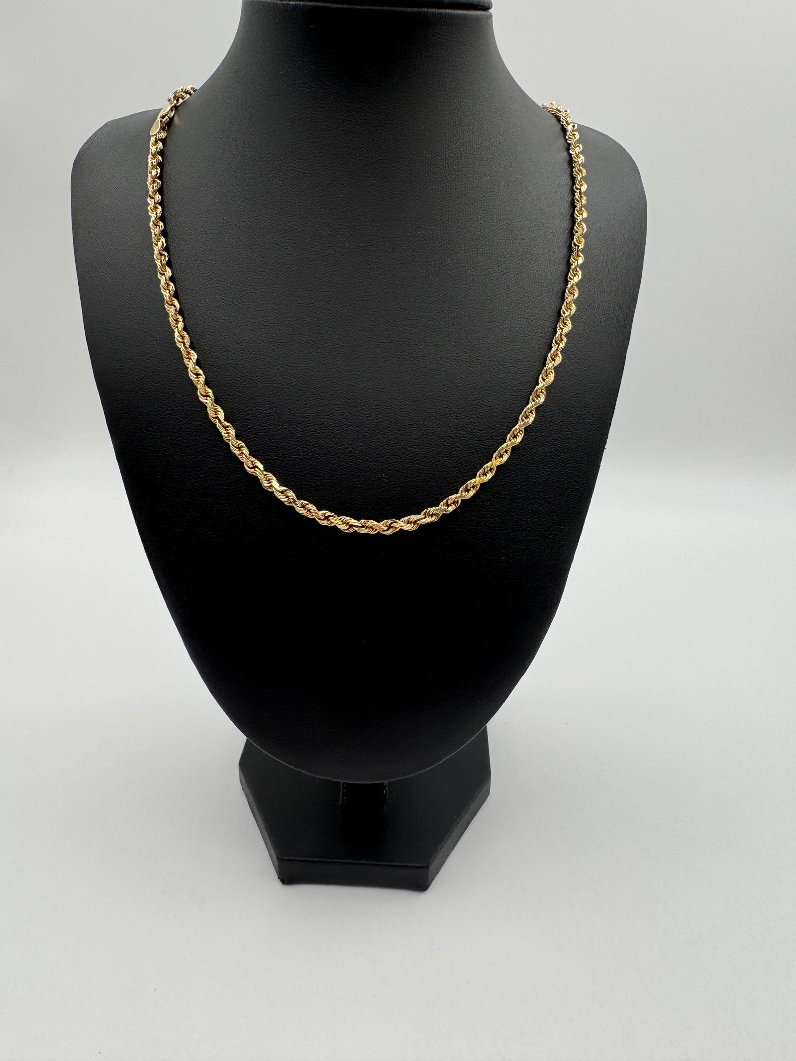 3.5mm Rope Chain 24 inches (DIAMOND CUT)