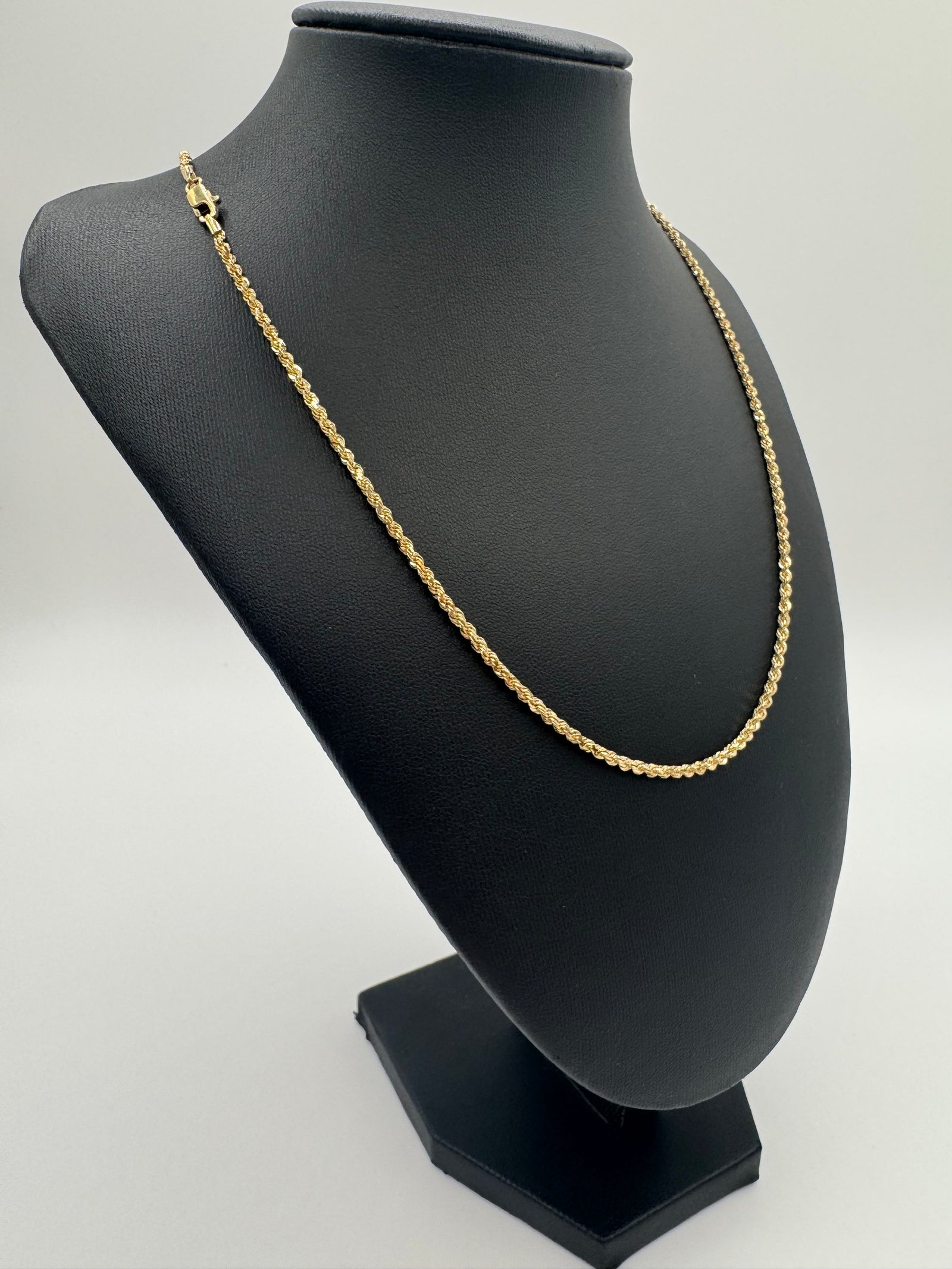 2.5mm CALI Rope Chain 20 inches (DIAMOND CUT)