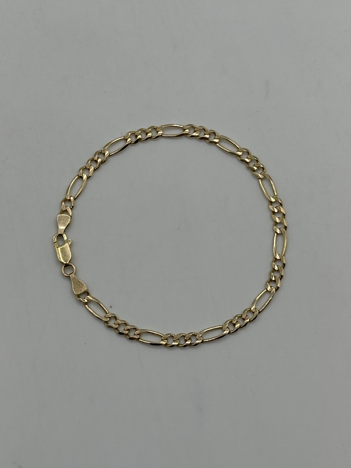 4mm CLASSIC Figaro Chain 7.5 inches (JACOJE STAMPED)