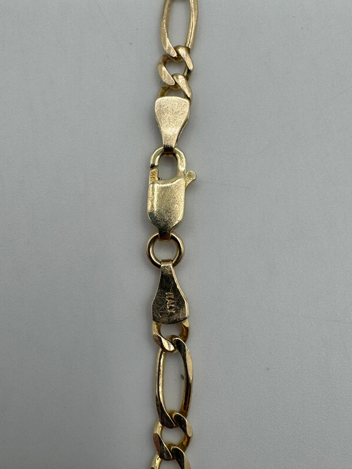 4mm CLASSIC Figaro Chain 7.5 inches (JACOJE STAMPED)