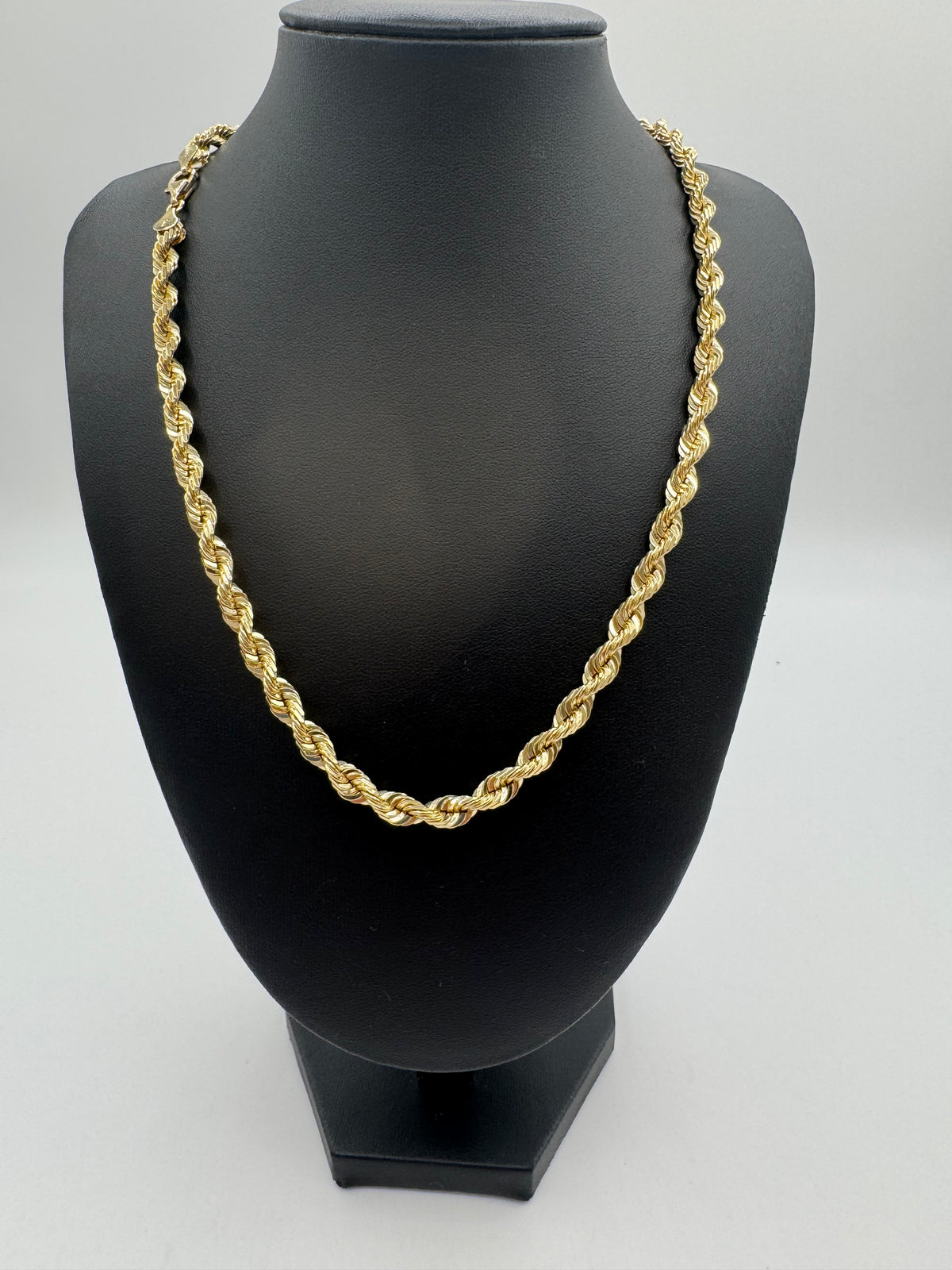 6mm Rope Chain 20 inches (DIAMOND CUT) (JACOJE STAMPED)
