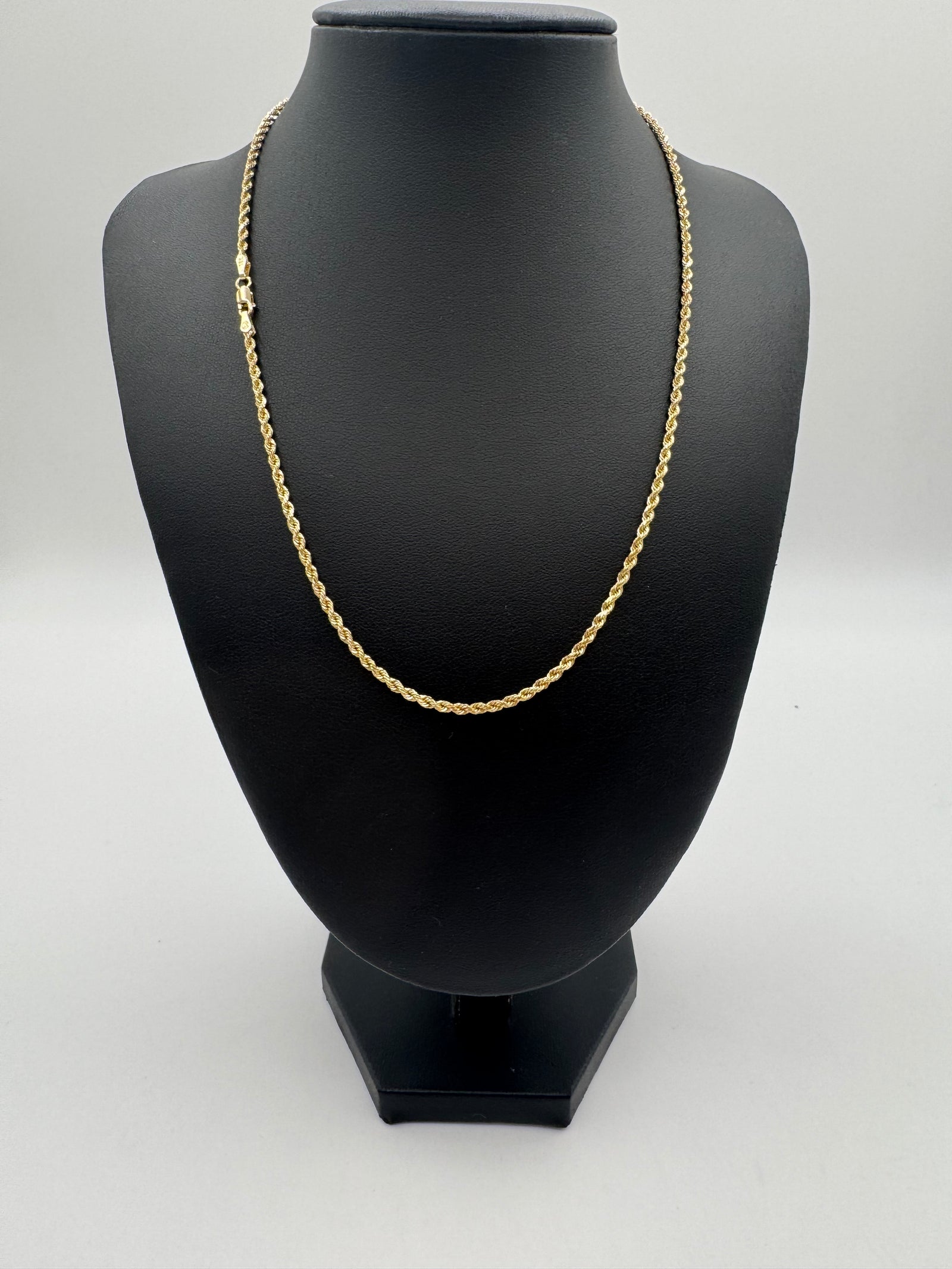 2.5mm Rope Chain 18 inches (DIAMOND CUT)