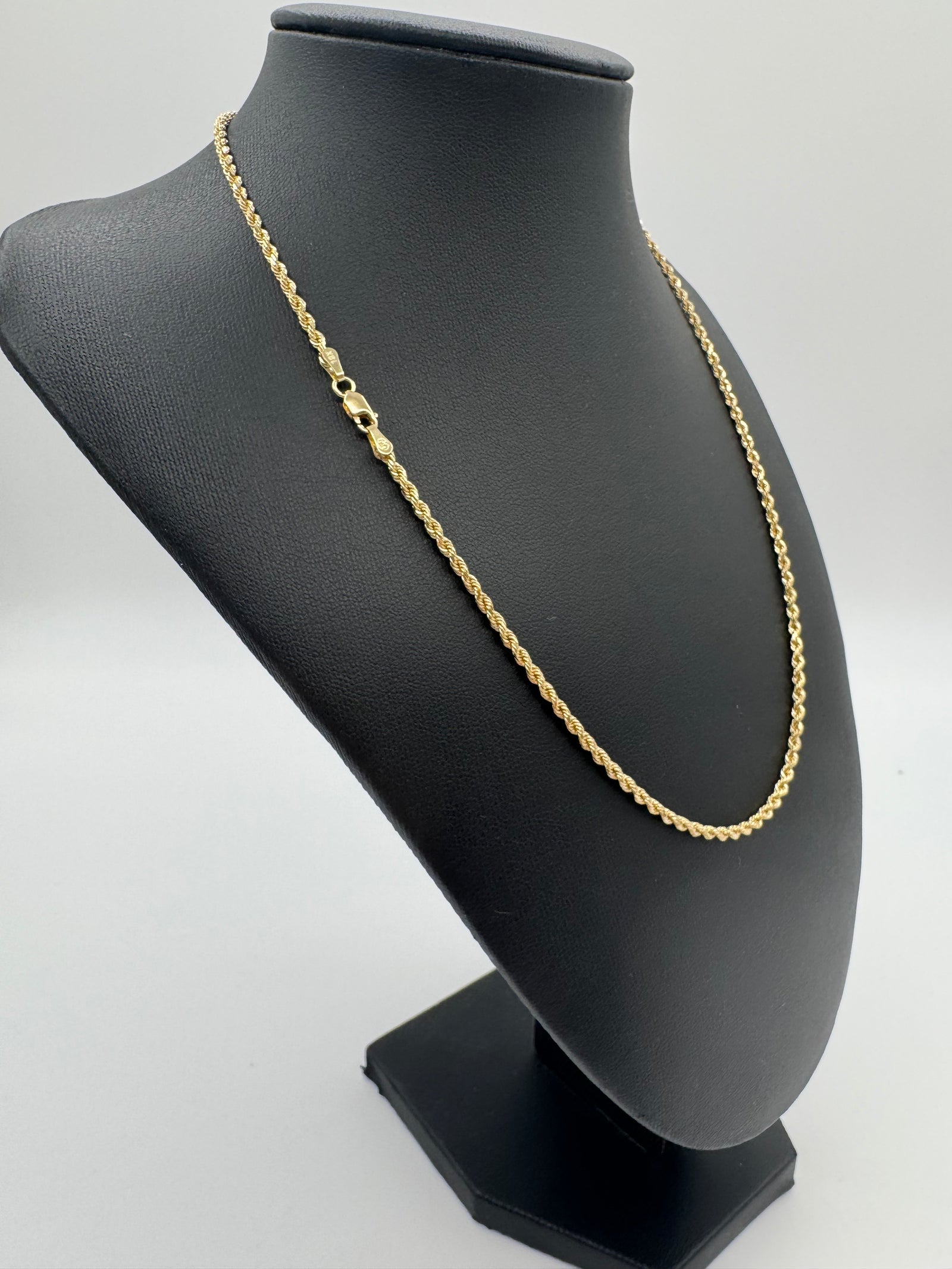 2.5mm Rope Chain 18 inches (DIAMOND CUT)