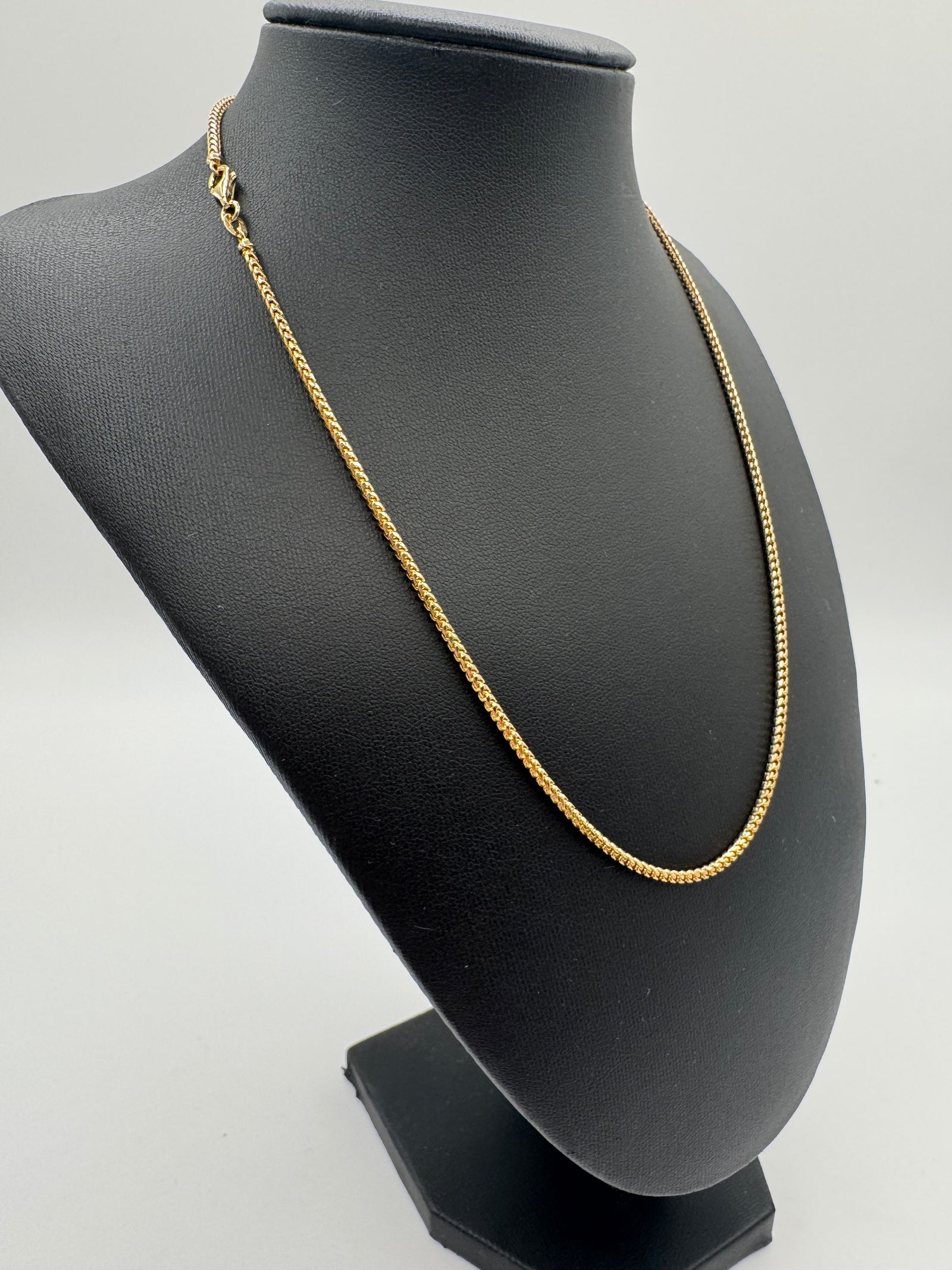 2mm Franco Chain 18 inches (DIAMOND CUT)