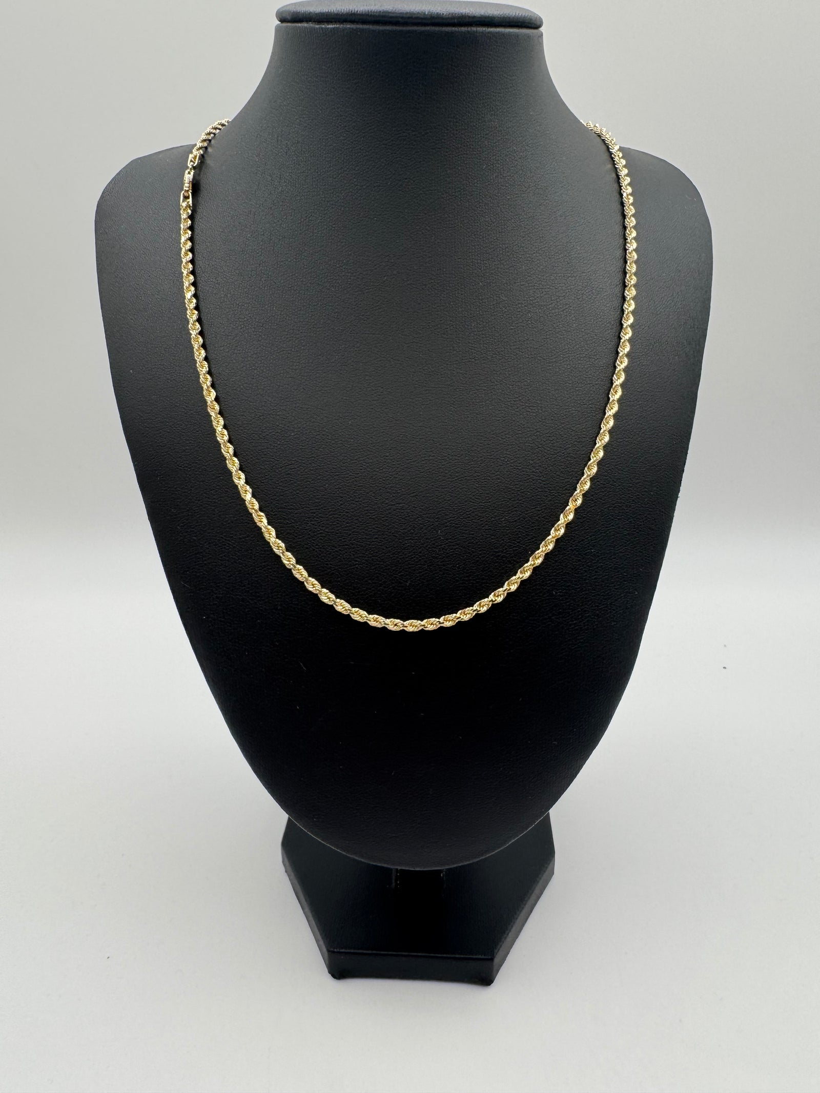 2.9mm Rope Chain 20 inches (DIAMOND CUT)