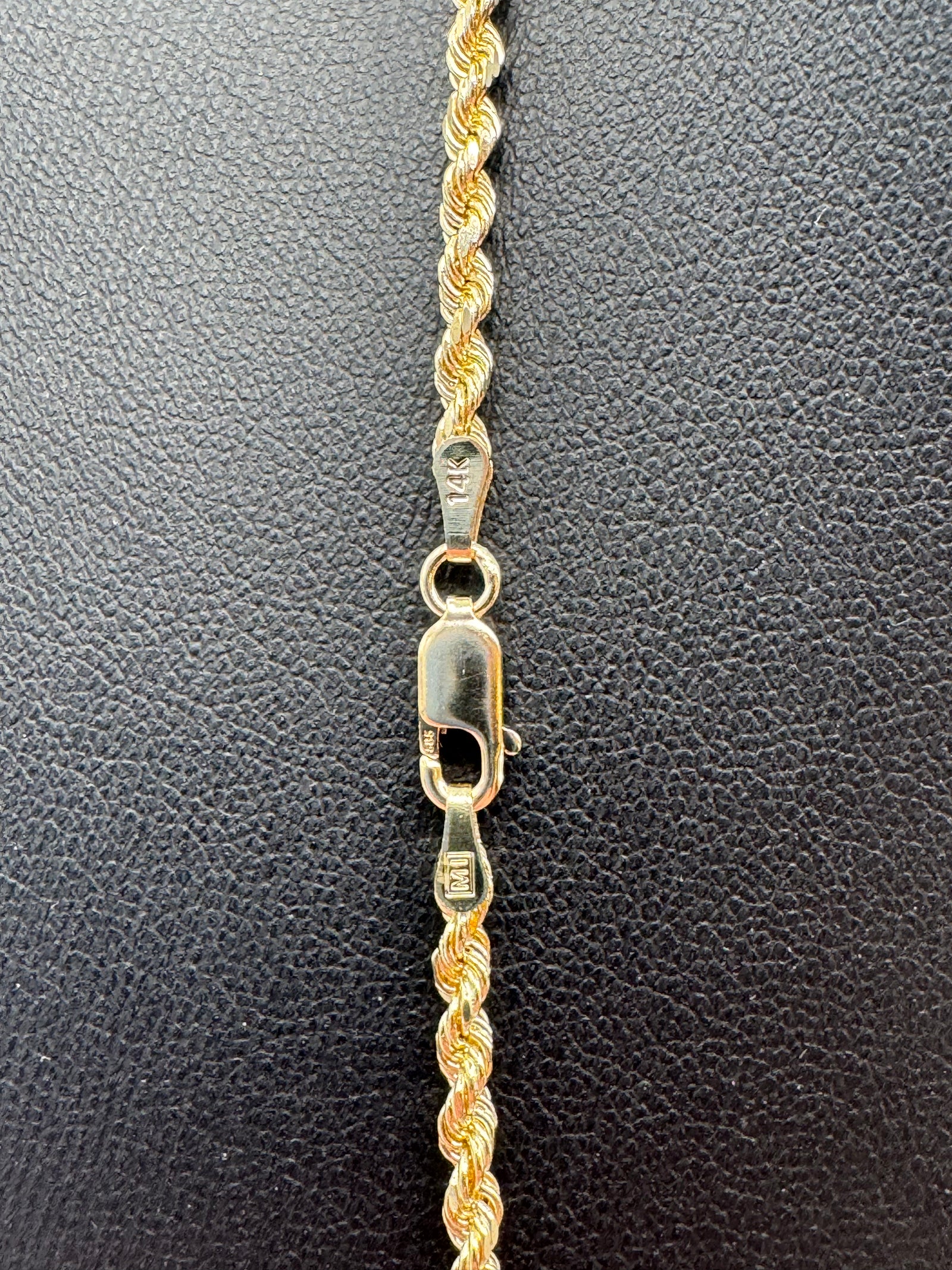 2.9mm Rope Chain 20 inches (DIAMOND CUT)