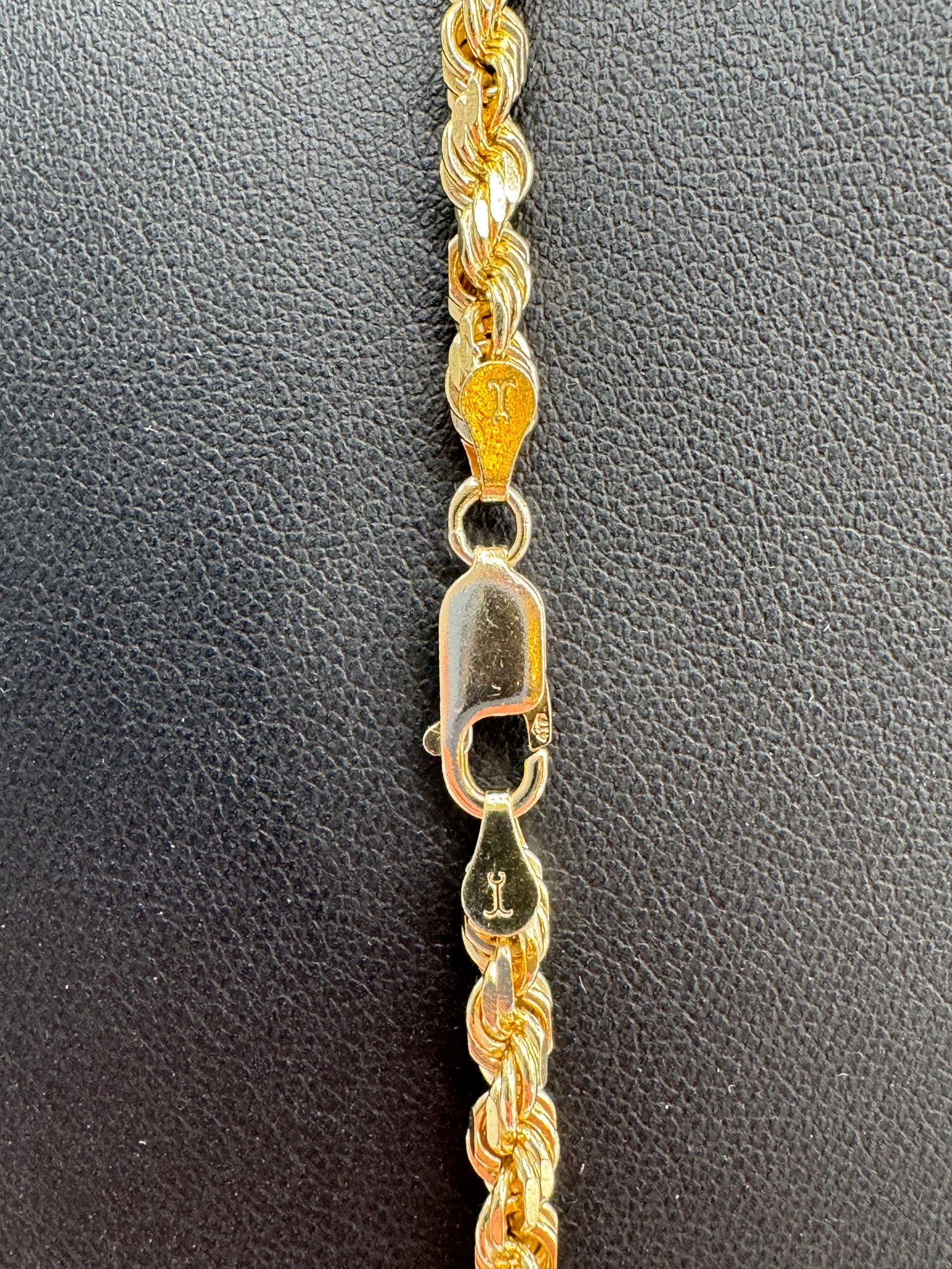 5mm Rope Chain 24 inches (DIAMOND CUT) (JACOJE STAMPED)