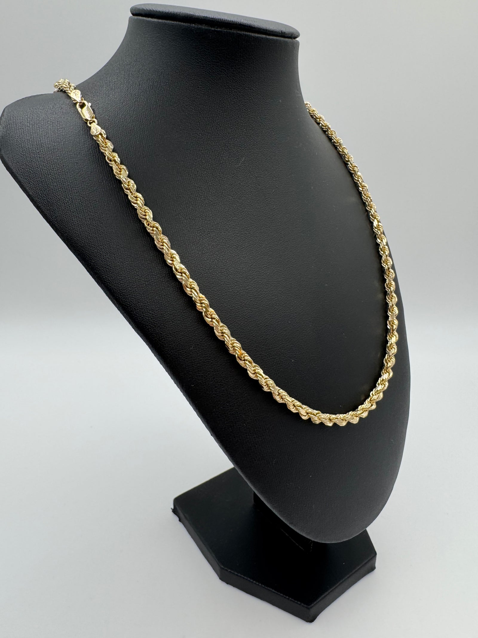 5mm Rope Chain 26 inches (DIAMOND CUT) (JACOJE STAMPED)