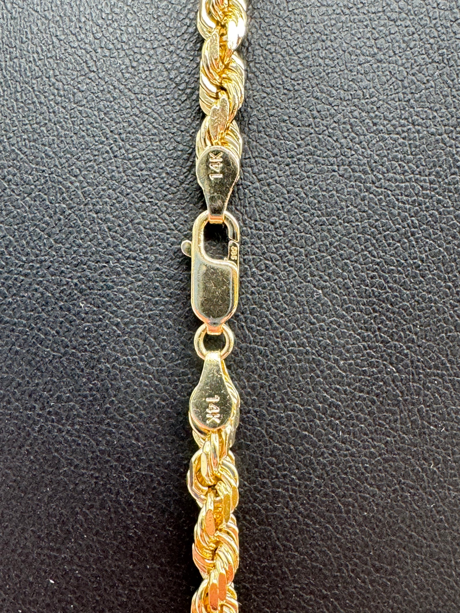 5mm Rope Chain 26 inches (DIAMOND CUT) (JACOJE STAMPED)