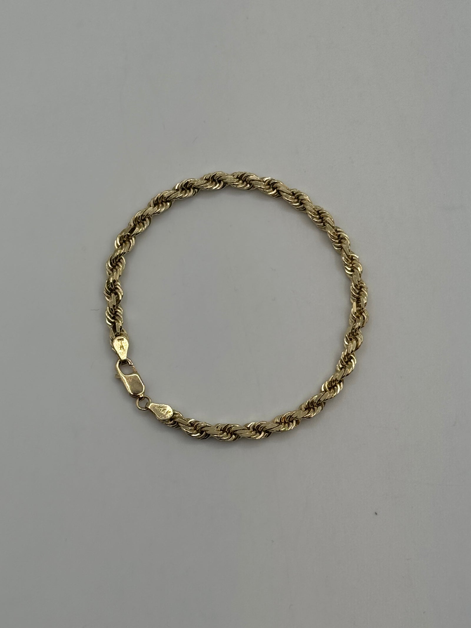5mm Rope Bracelet 7.5 inch (DIAMOND CUT)