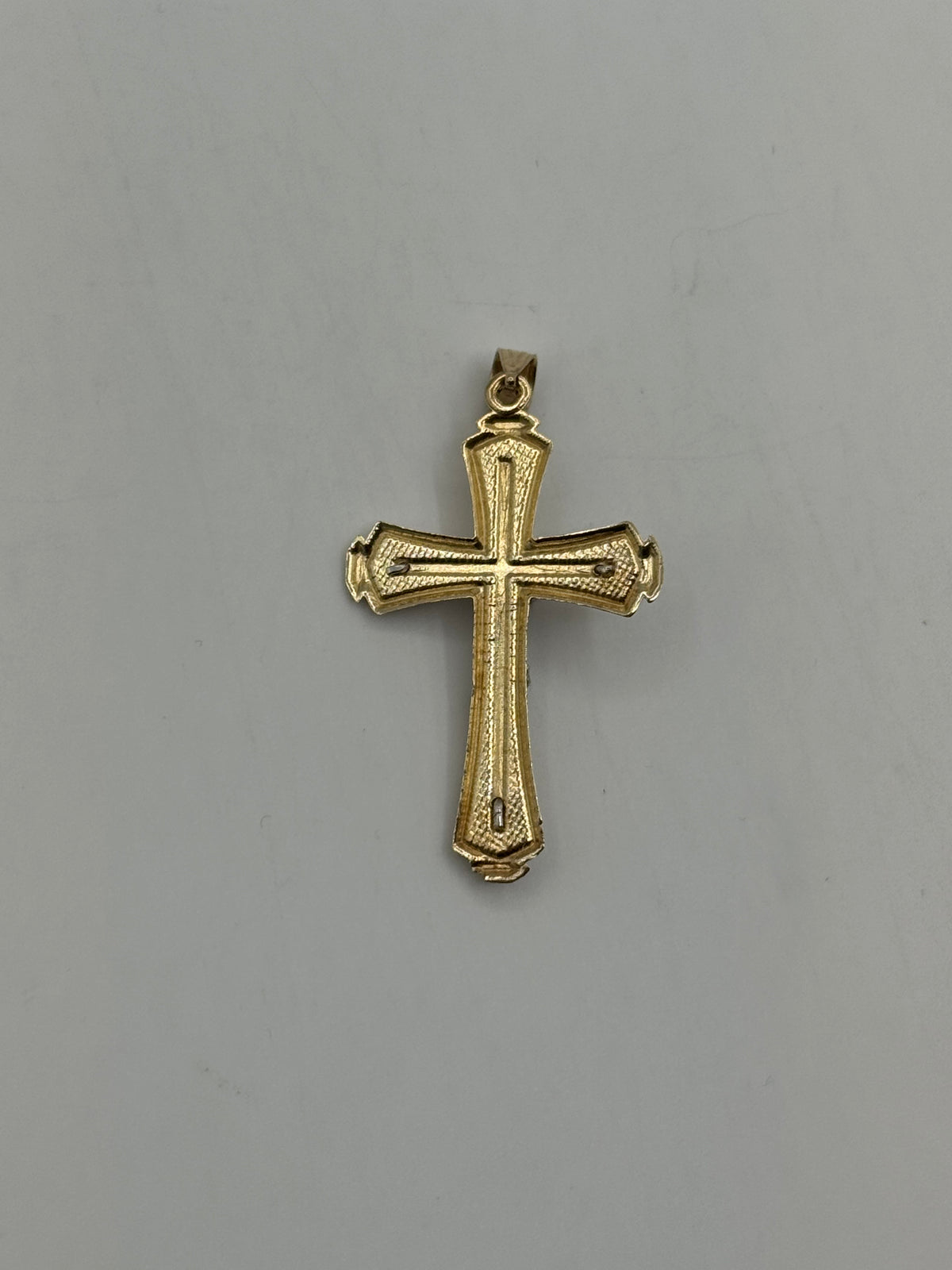 Two-Tone Crucifix-1 3/4 Inch