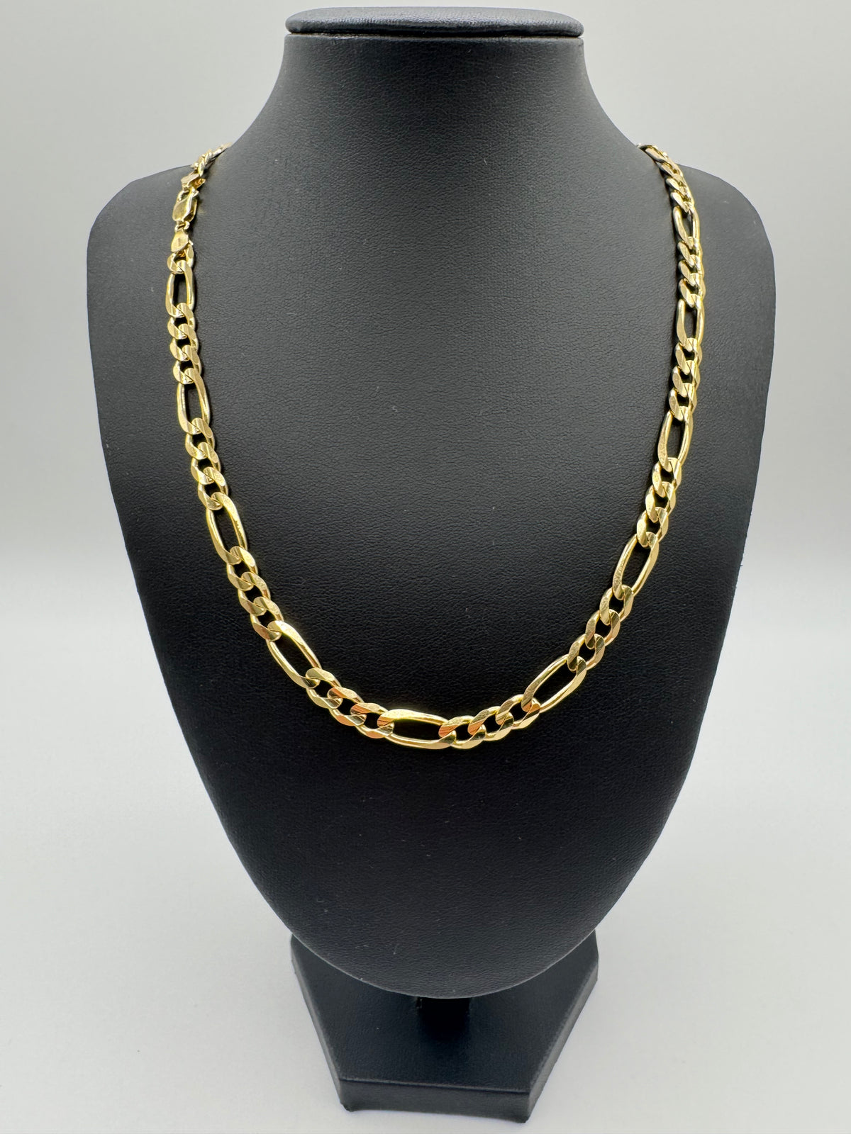7mm Figaro Chain 22 inches (JACOJE STAMPED)
