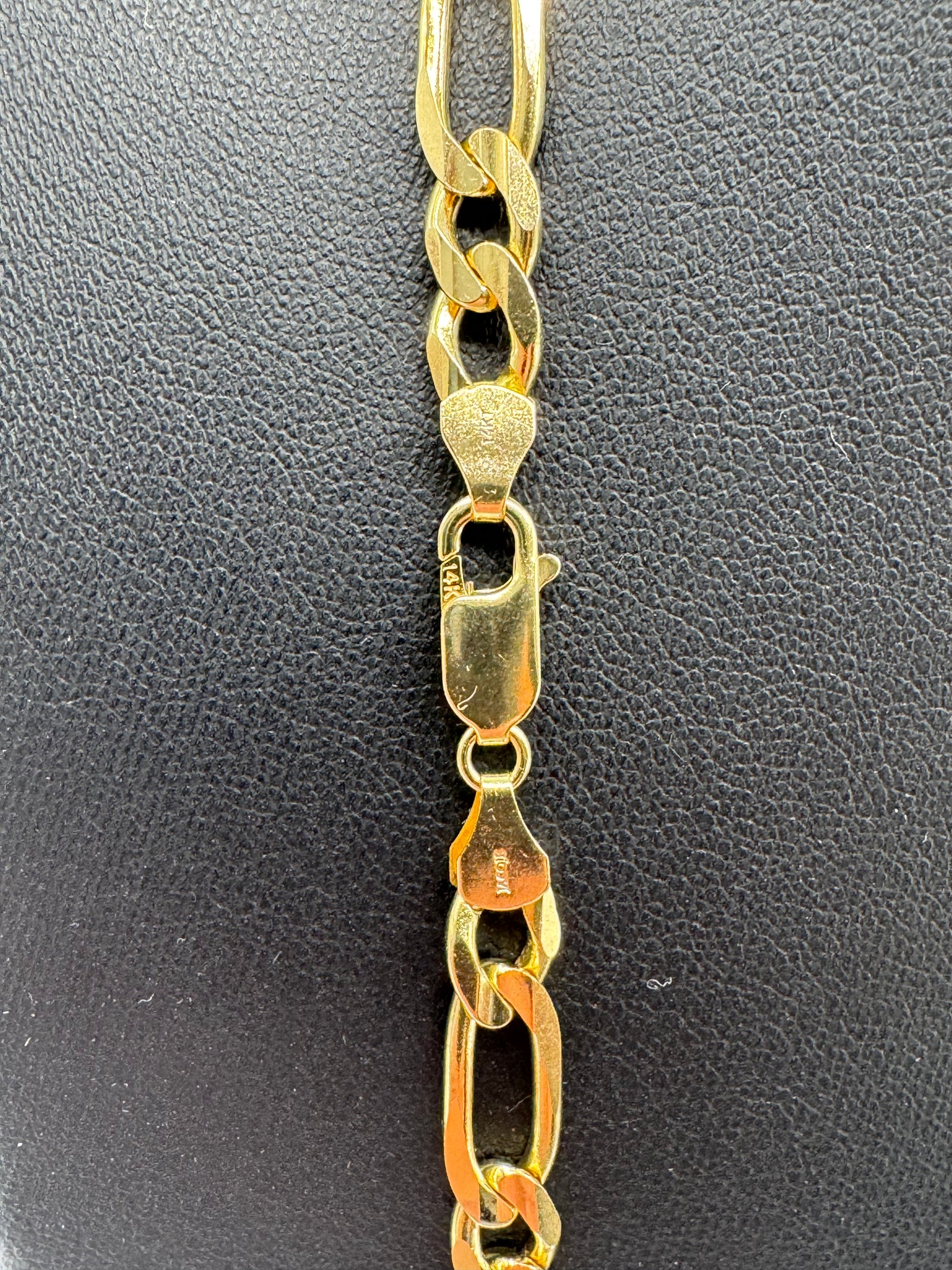 7mm Figaro Chain 22 inches (JACOJE STAMPED)