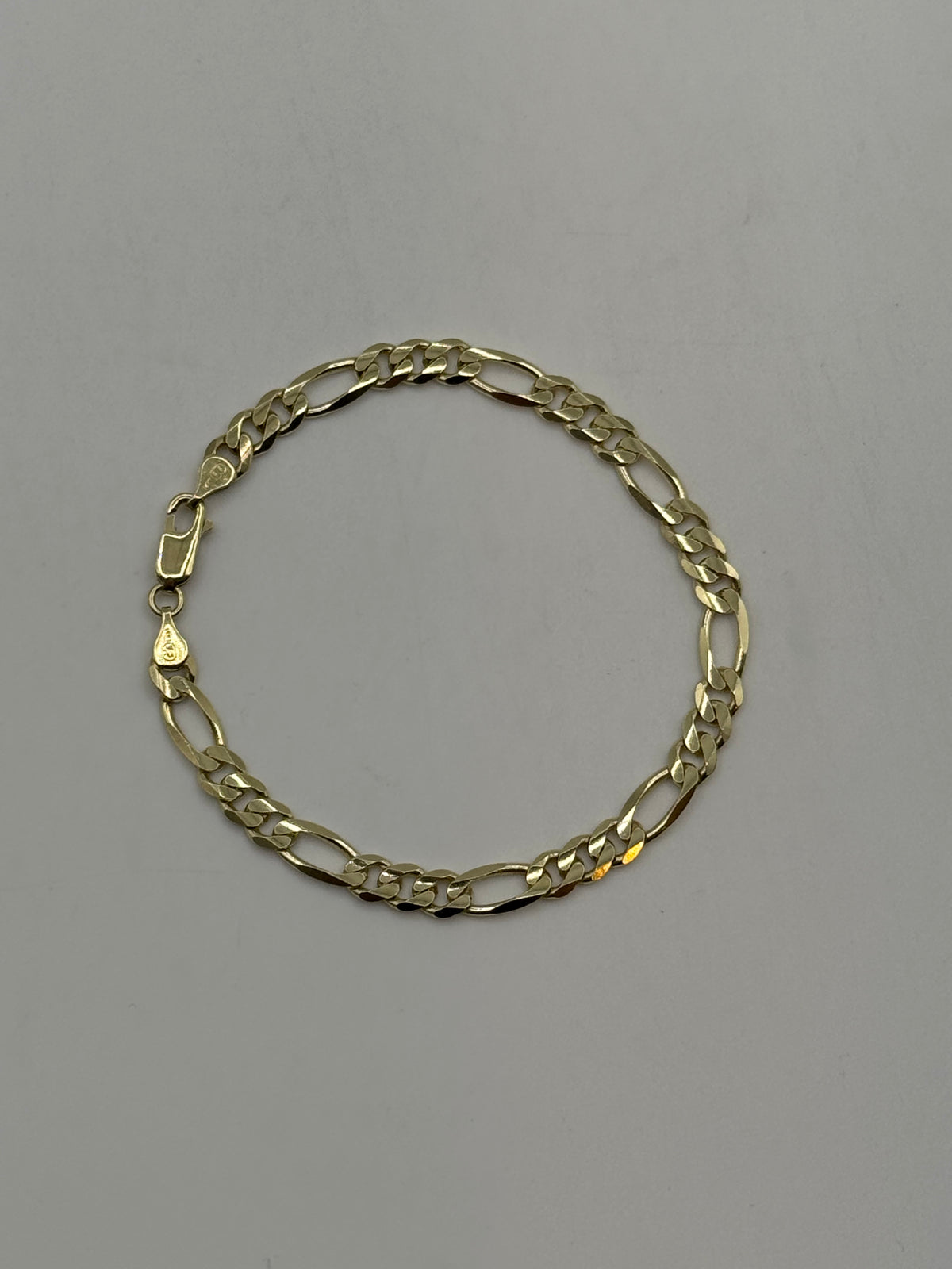 5mm Figaro Bracelet 7.5 inches