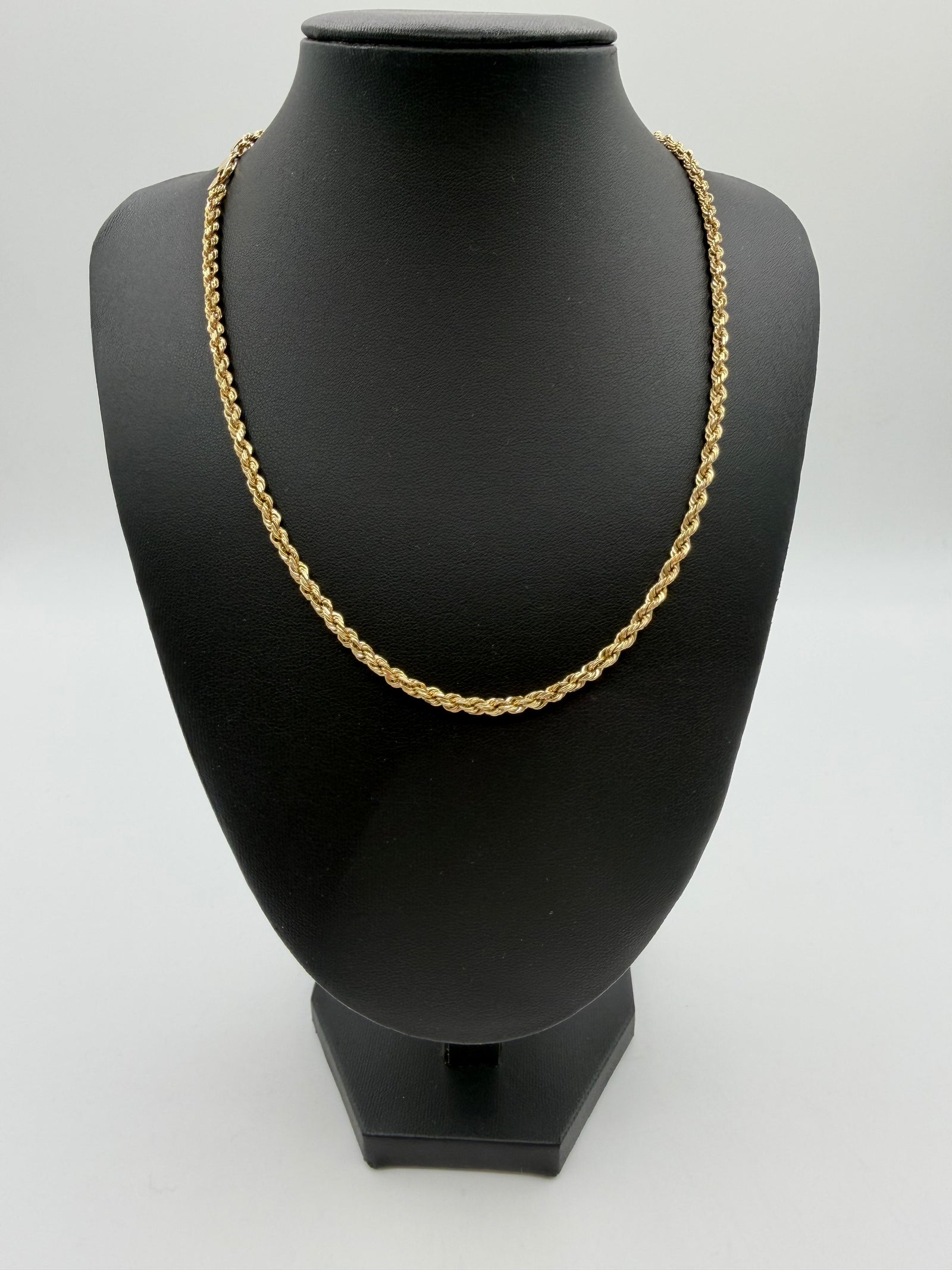 3.5mm Rope Chain 18 inches (DIAMOND CUT)
