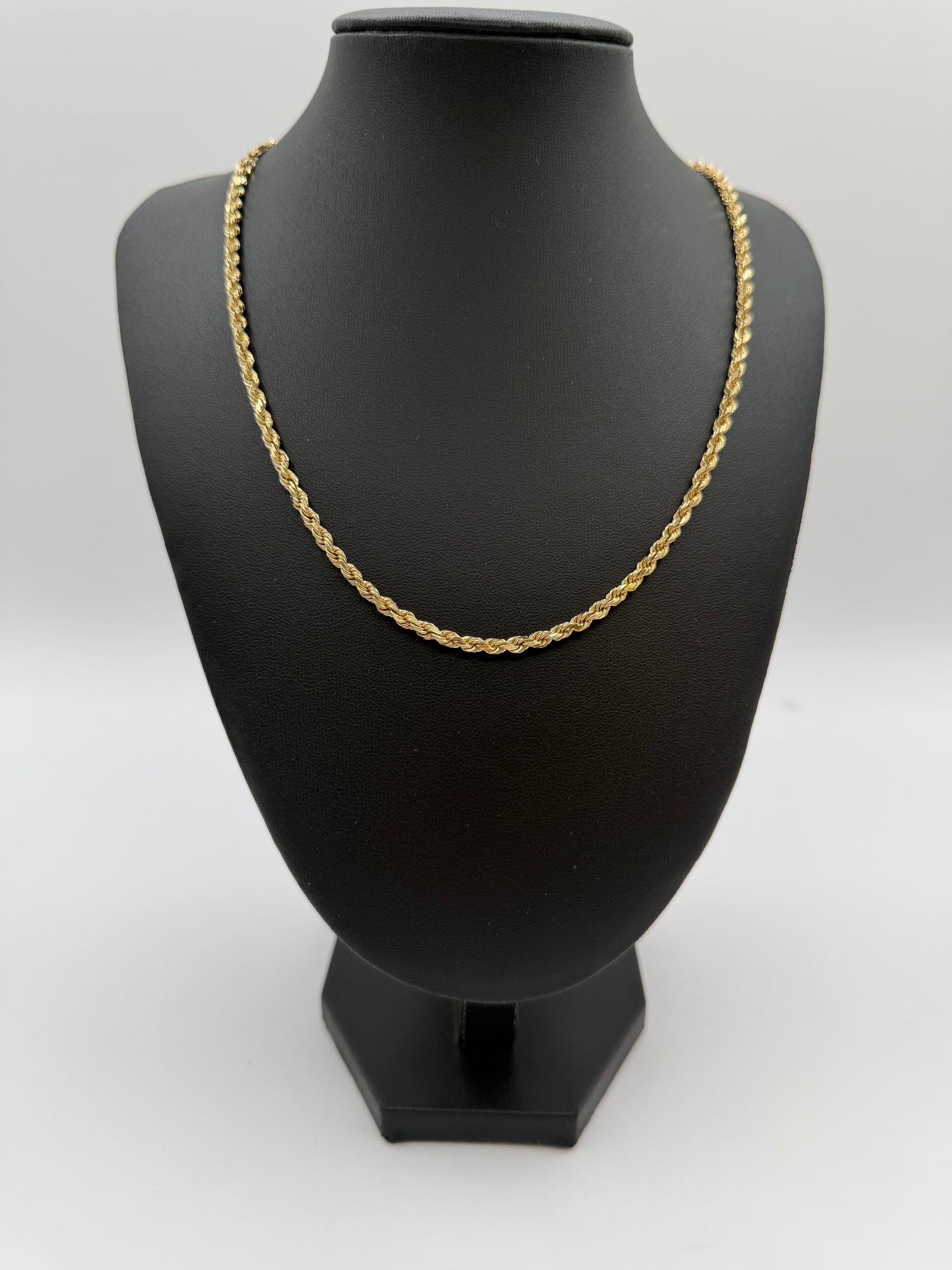 3.5mm Rope Chain 20 inches (DIAMOND CUT) (JACOJE STAMPED)