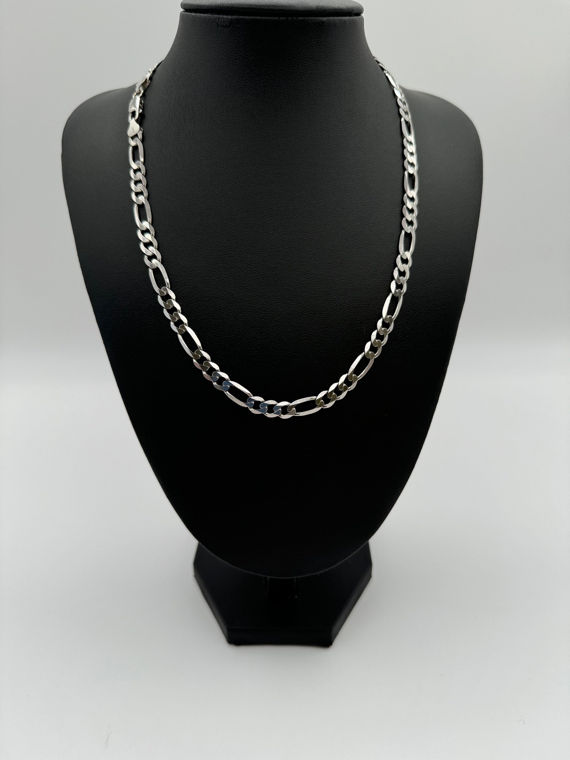 6mm Figaro Chain 18.25 inches