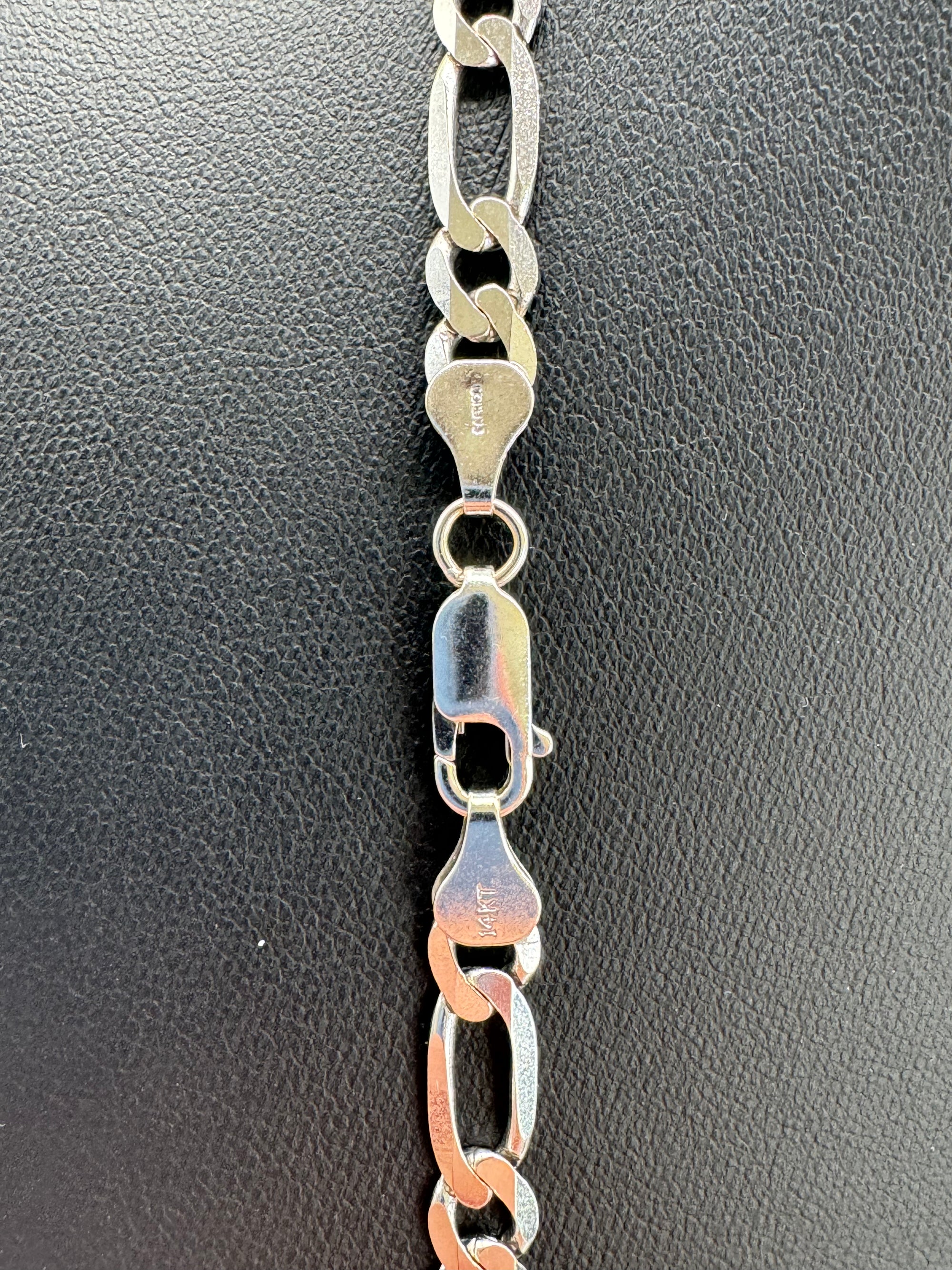 6mm Figaro Chain 18.25 inches