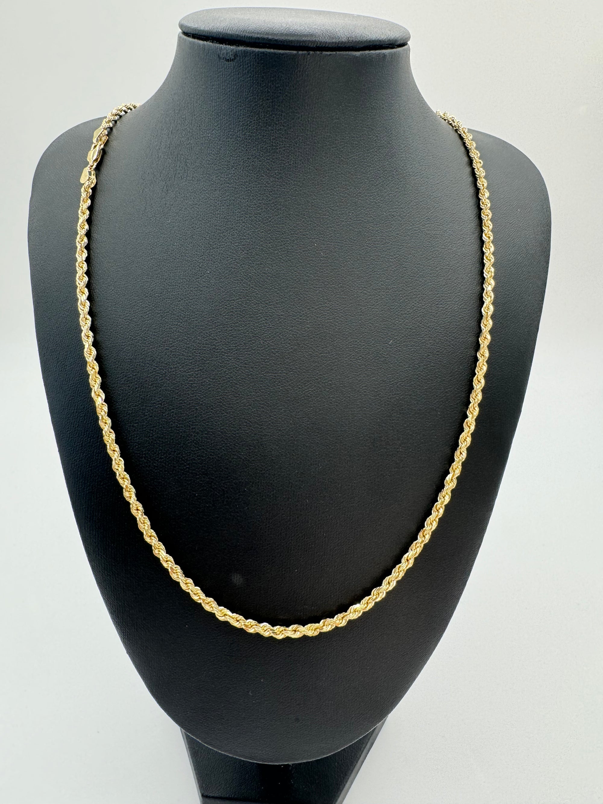 3mm Rope Chain 22 inches (DIAMOND CUT) LINX RESALE