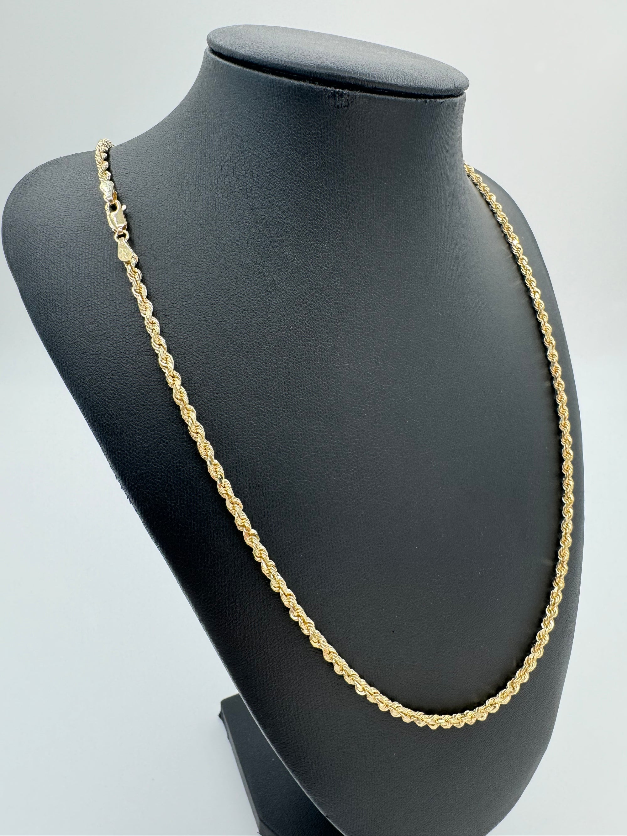 3mm Rope Chain 22 inches (DIAMOND CUT) LINX RESALE