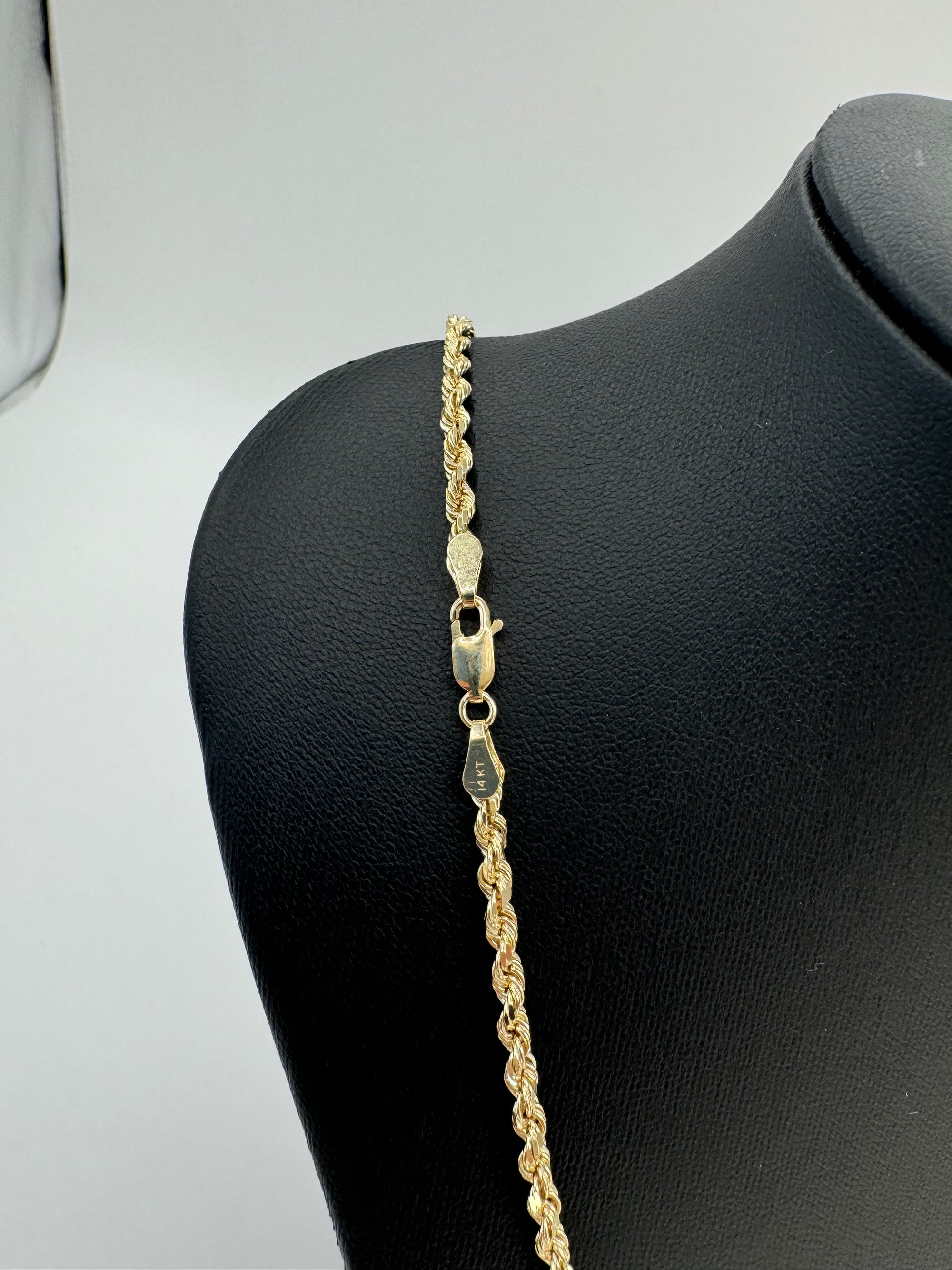 3mm Rope Chain 22 inches (DIAMOND CUT) LINX RESALE