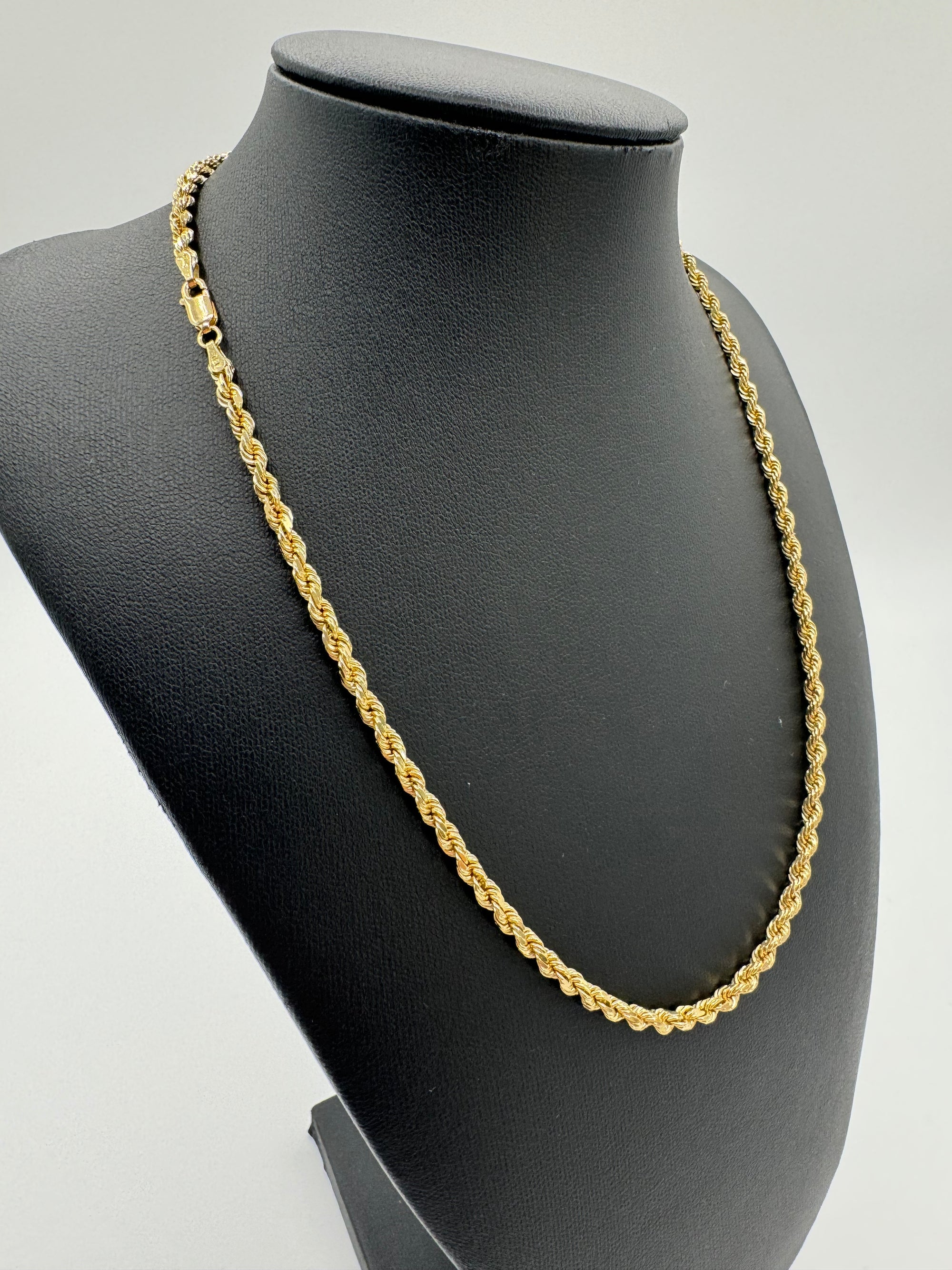3.5mm Rope Chain 18 inches (DIAMOND CUT) LINX RESALE