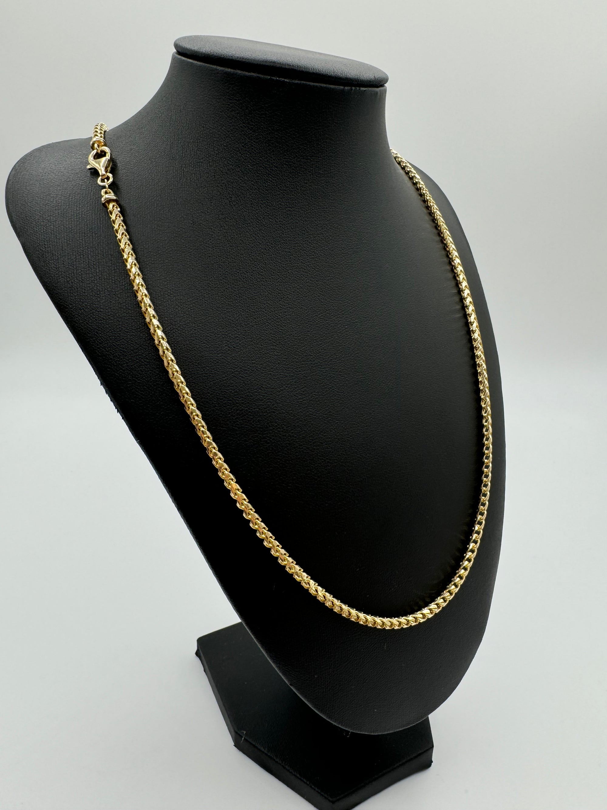 3mm Franco Chain 26 inches (DIAMOND CUT)