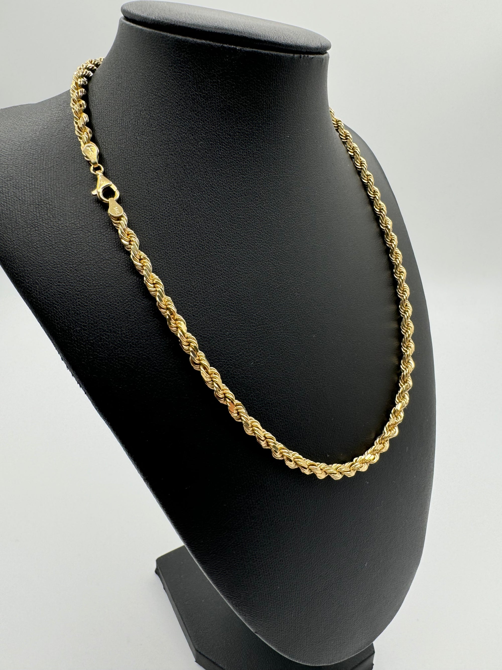 5mm Rope Chain 18 inches (DIAMOND CUT)