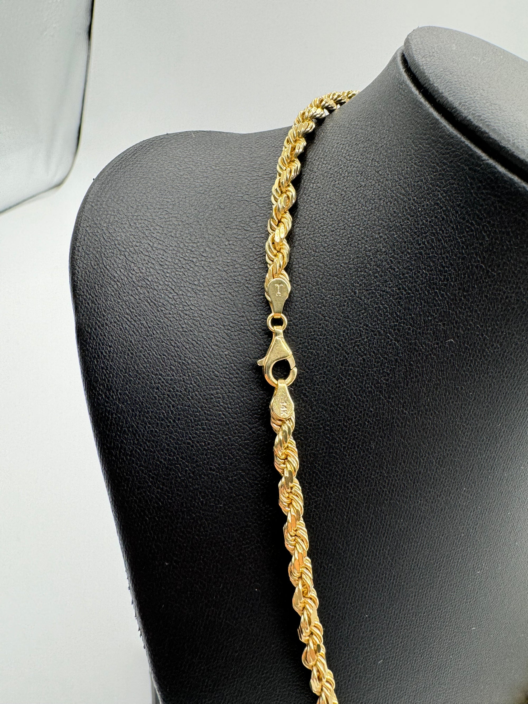 5mm Rope Chain 18 inches (DIAMOND CUT)