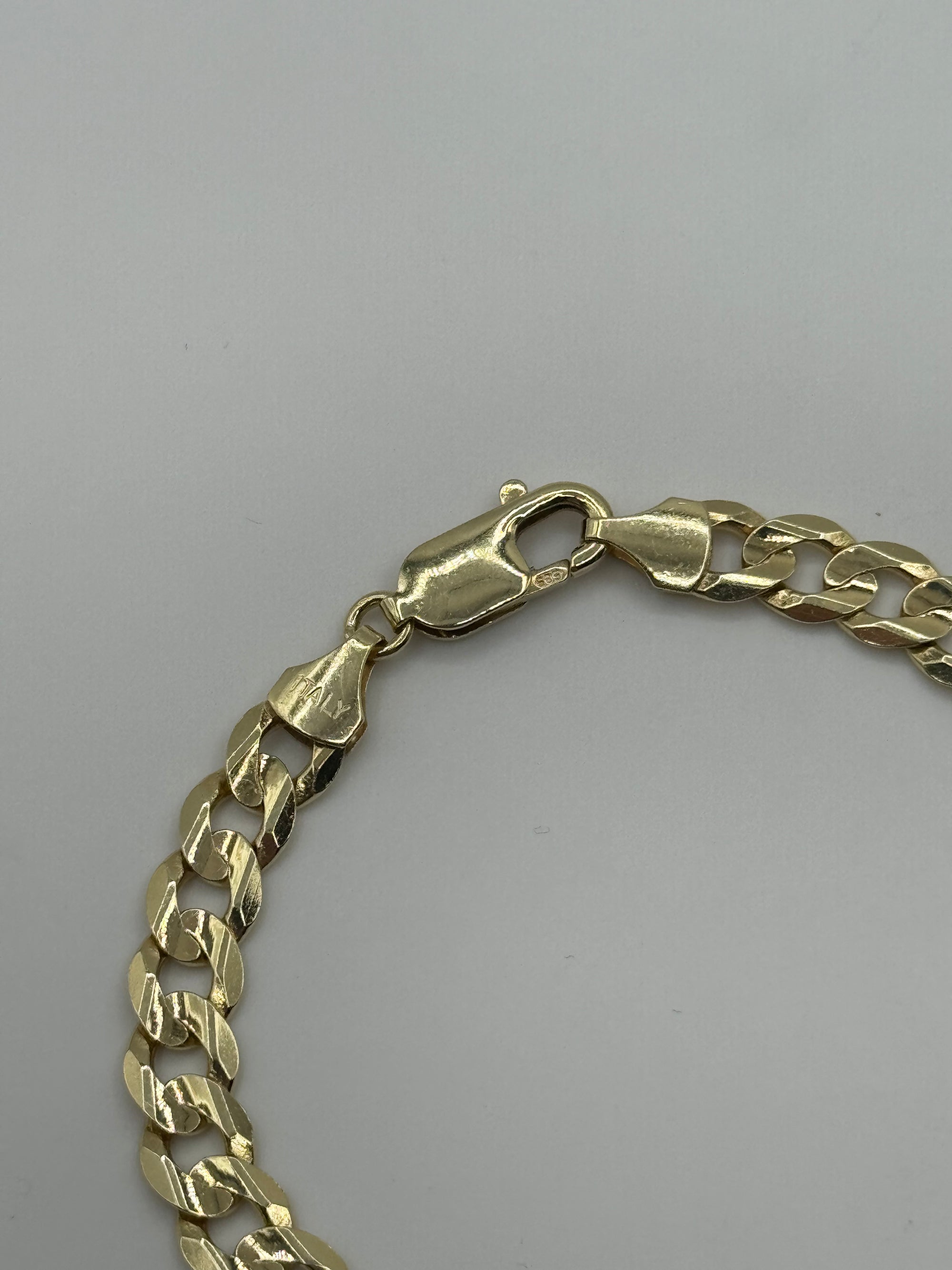 7mm Flat Curb Bracelet 7.5 inches