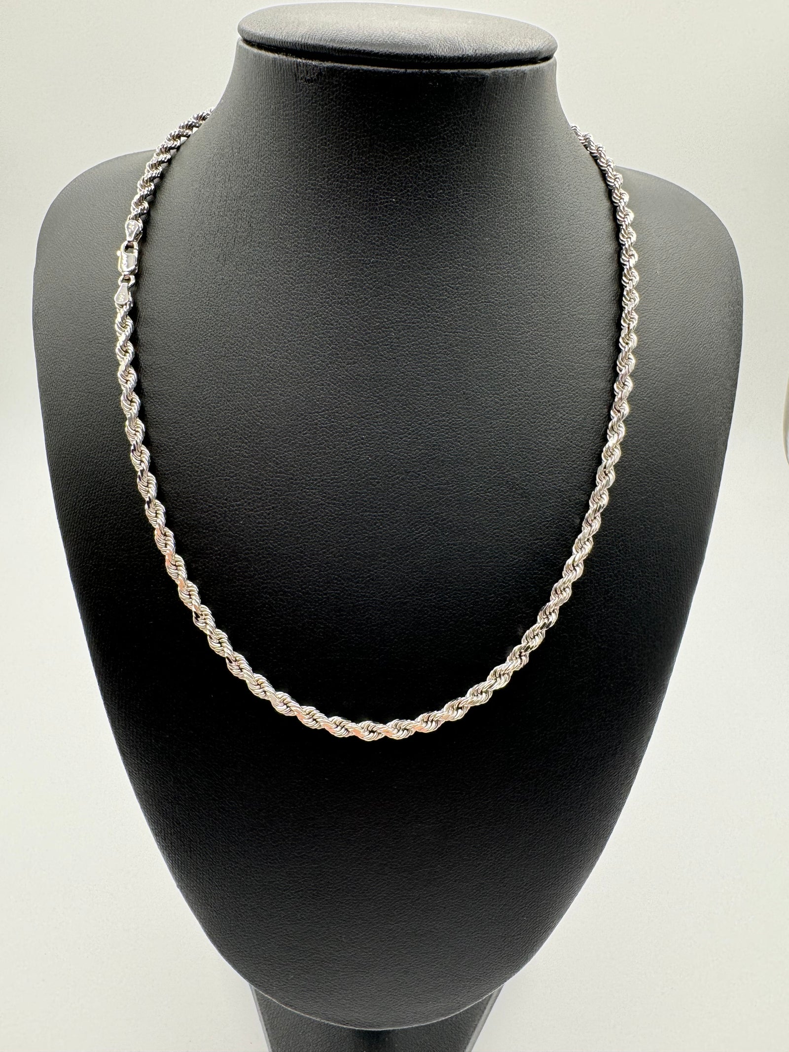 4mm Rope Chain 18 inches (DIAMOND CUT)