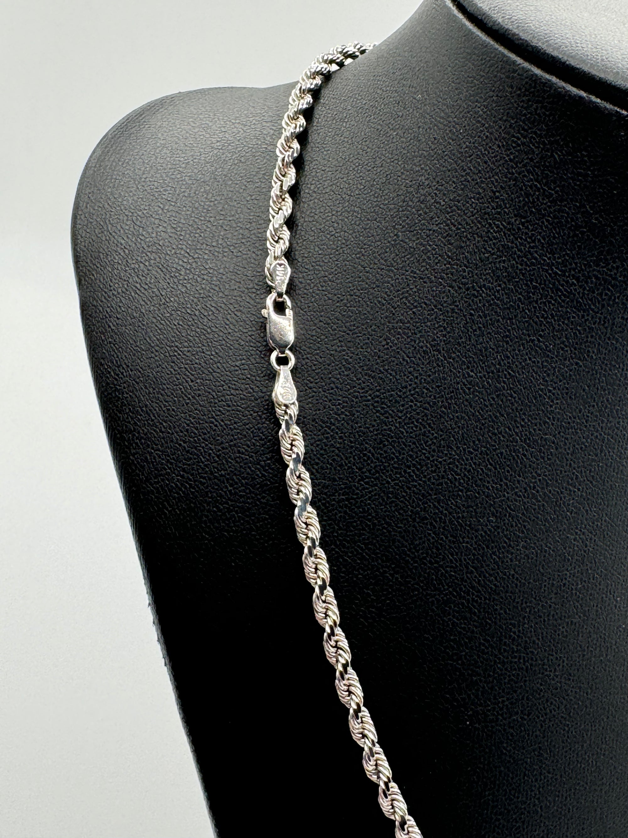 4mm Rope Chain 18 inches (DIAMOND CUT)