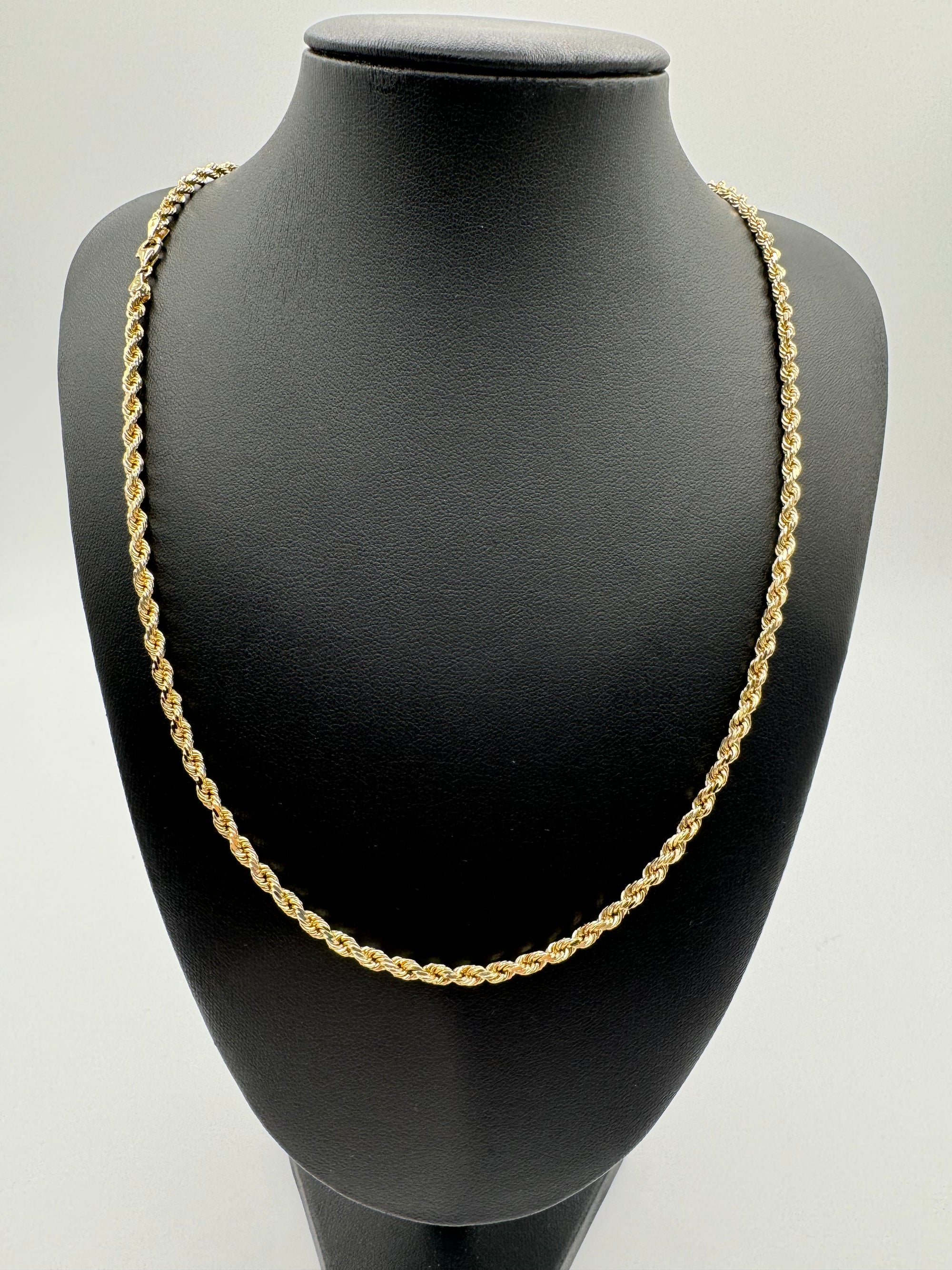 3.5mm Rope Chain 22.5 inches (DIAMOND CUT)