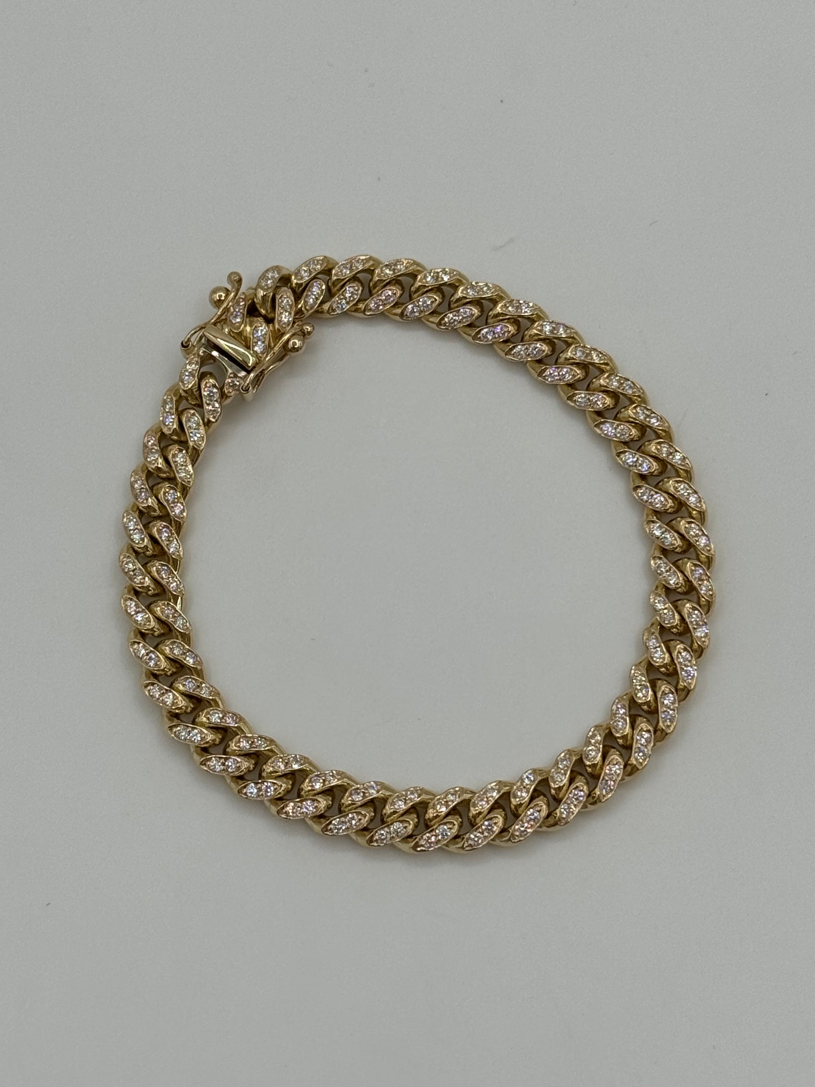 7MM Miami Cuban Link 7 inches (DIAMOND)