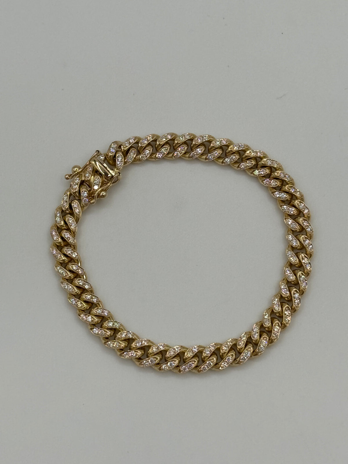 7MM Miami Cuban Link 7 inches (DIAMOND)