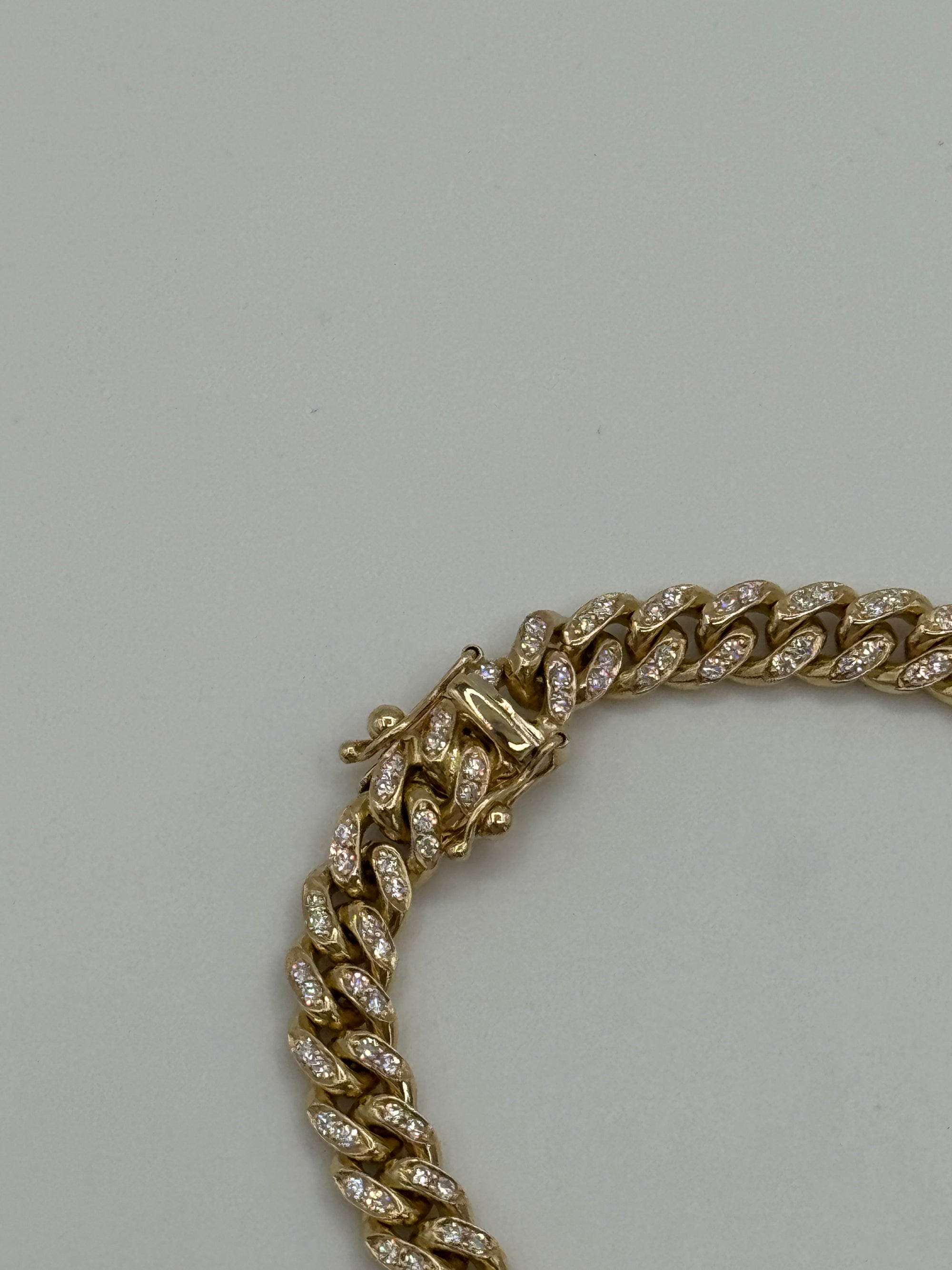 7MM Miami Cuban Link 7 inches (DIAMOND)