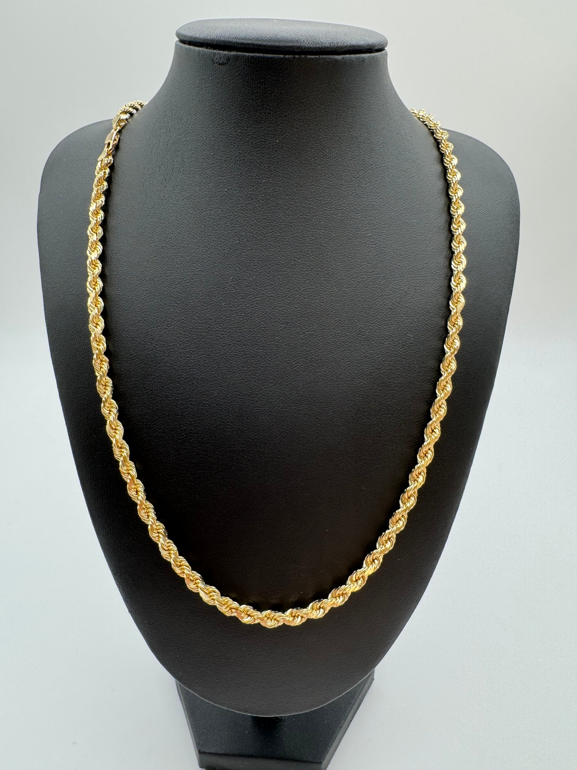 5mm Rope Chain 24 inches (DIAMOND CUT)