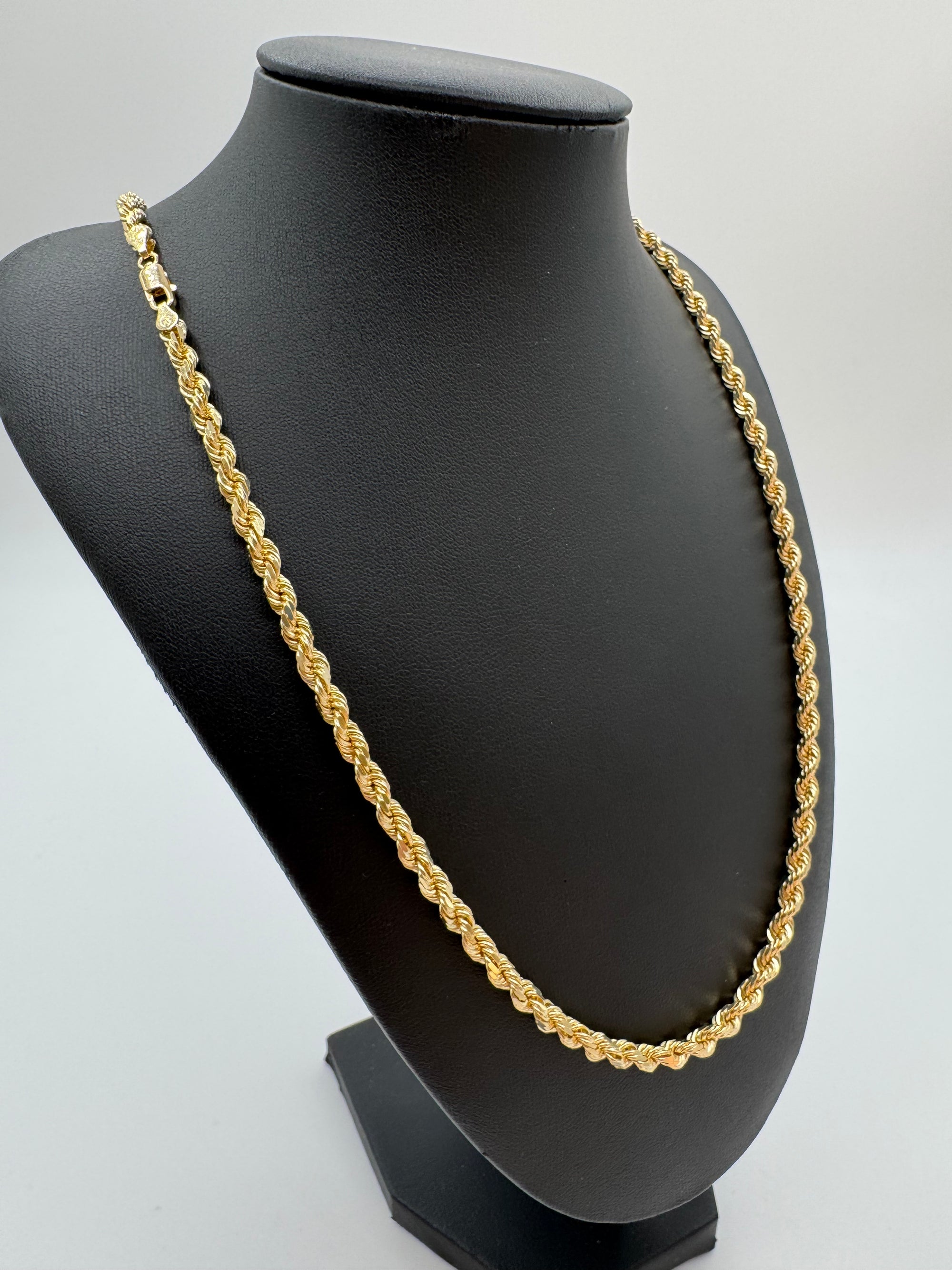 5mm Rope Chain 24 inches (DIAMOND CUT)