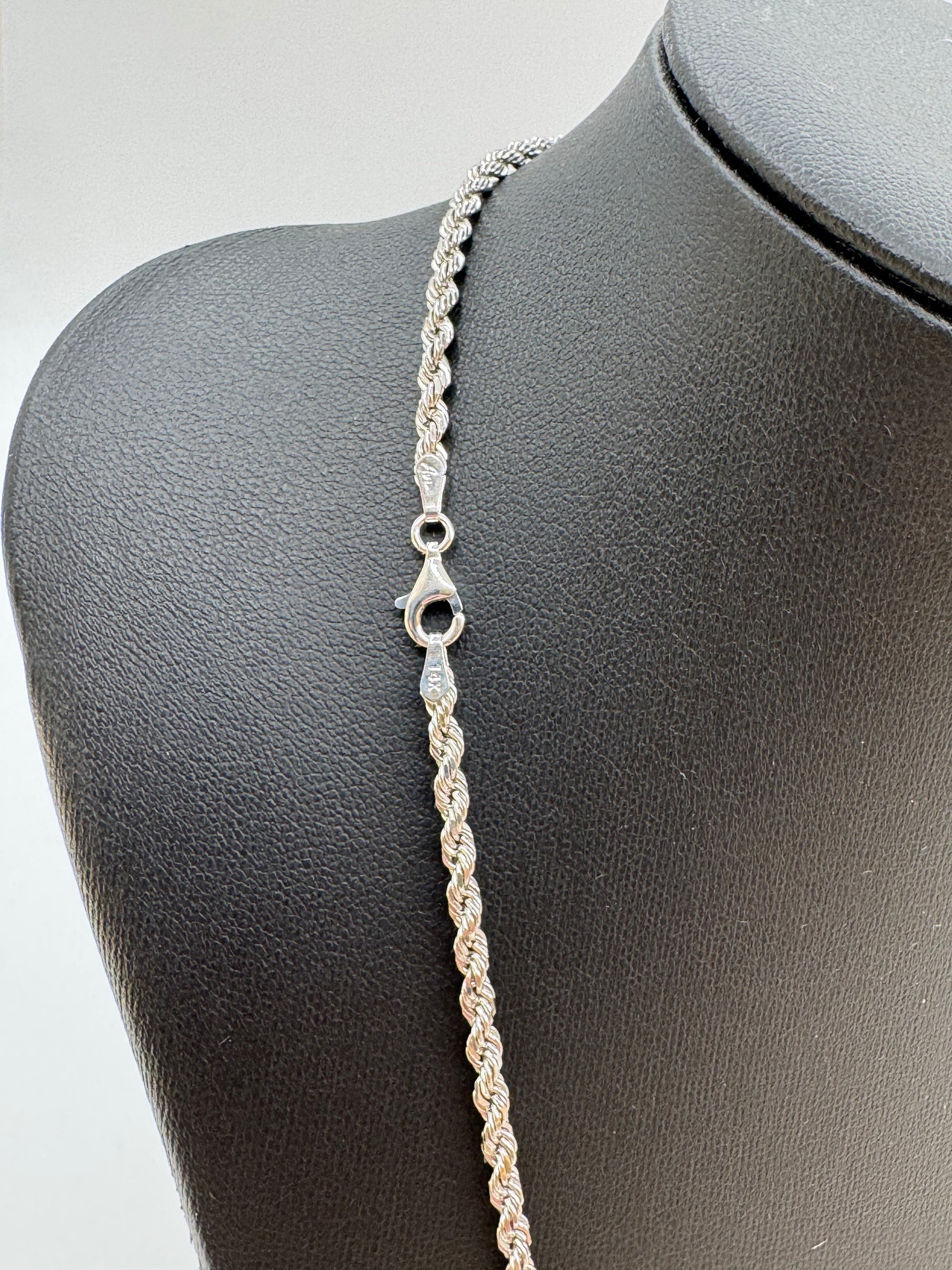 3mm Rope Chain 20 inches (DIAMOND CUT)