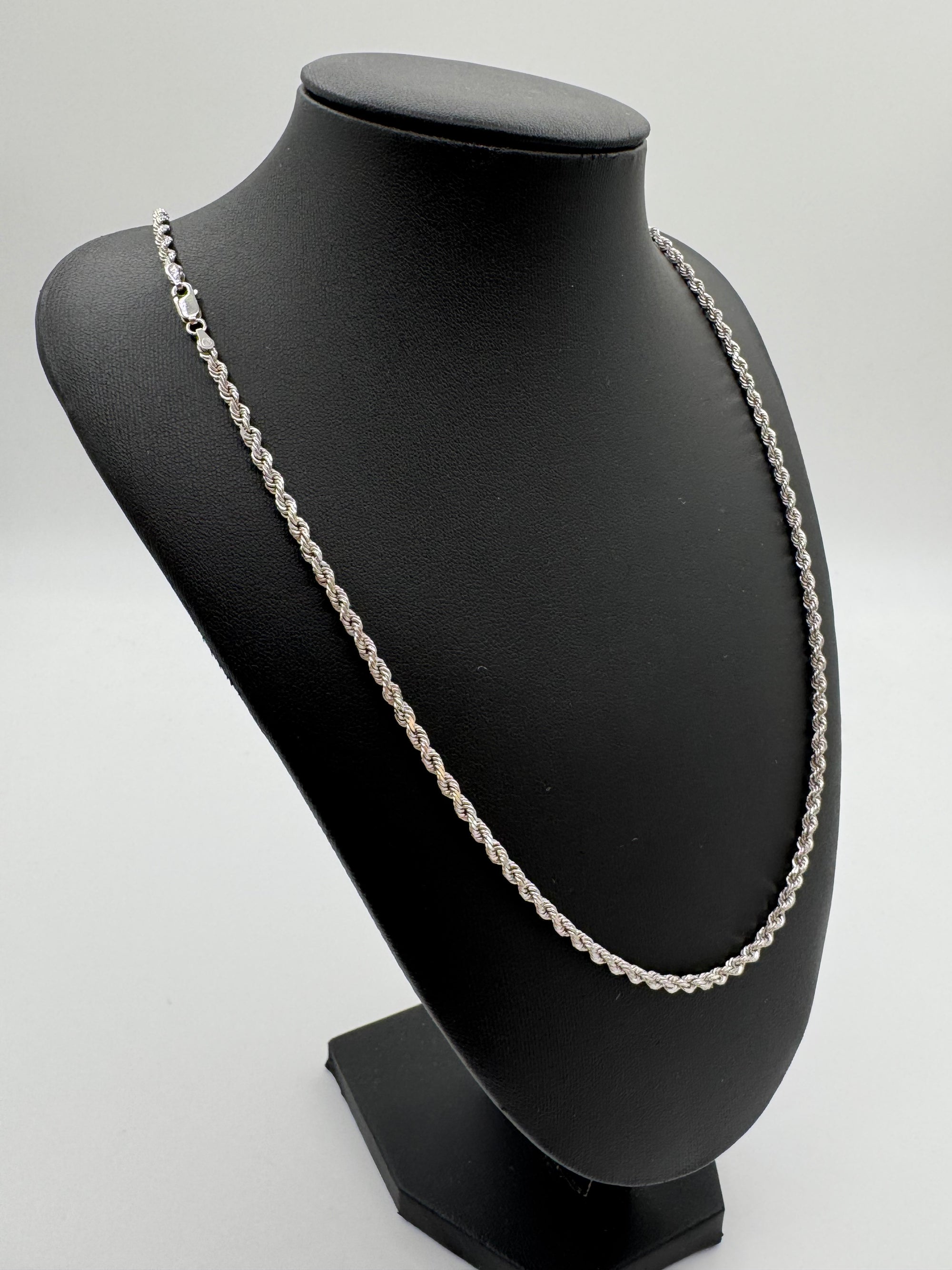 3mm Rope Chain 26 inches (DIAMOND CUT)