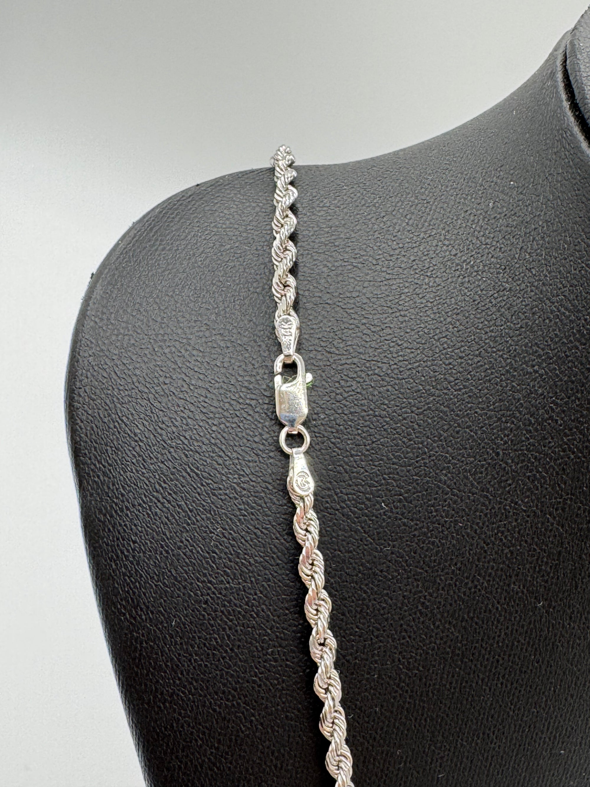 3mm Rope Chain 26 inches (DIAMOND CUT)