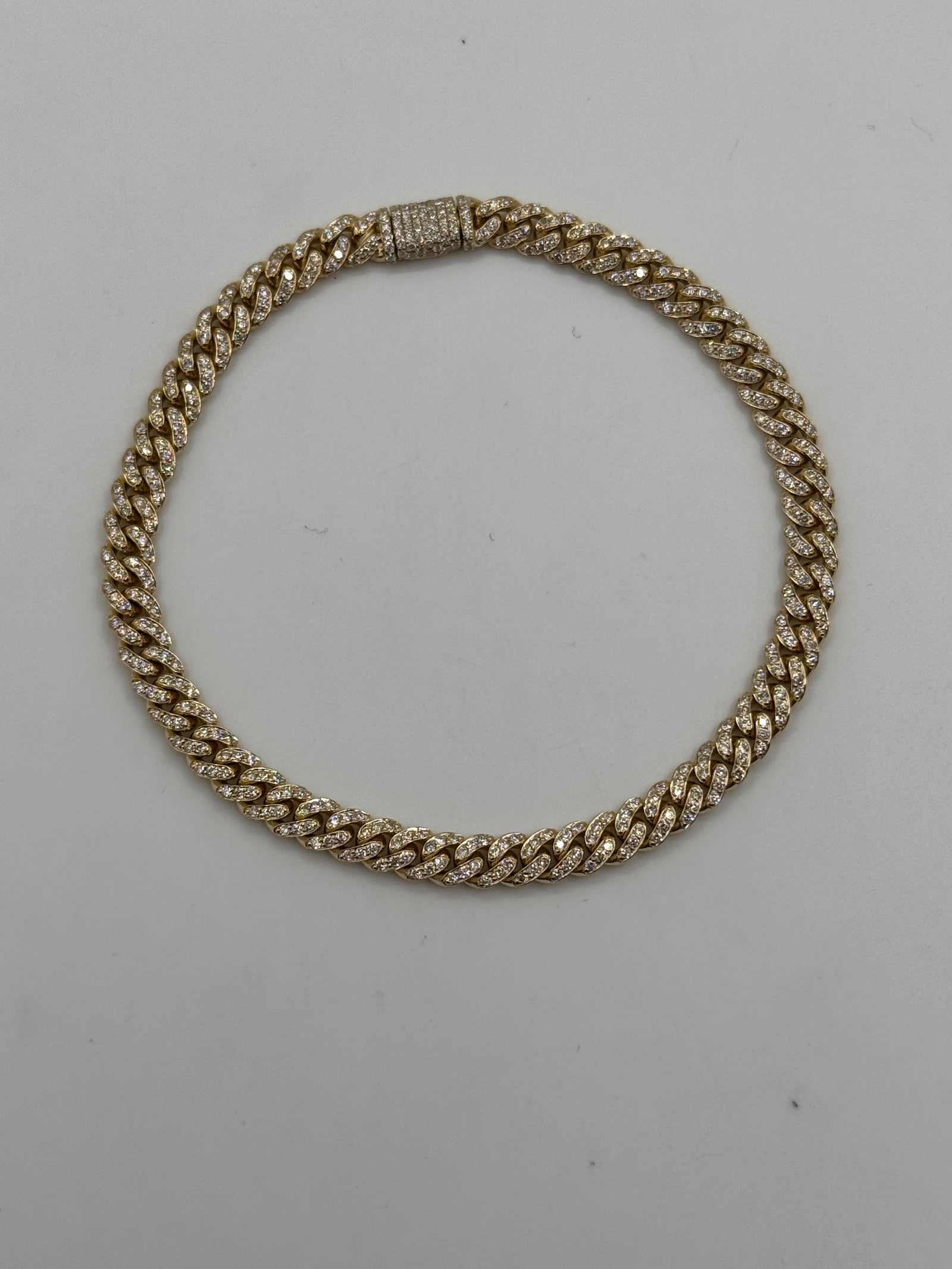 5MM Miami Cuban Link 8 inches (DIAMOND)