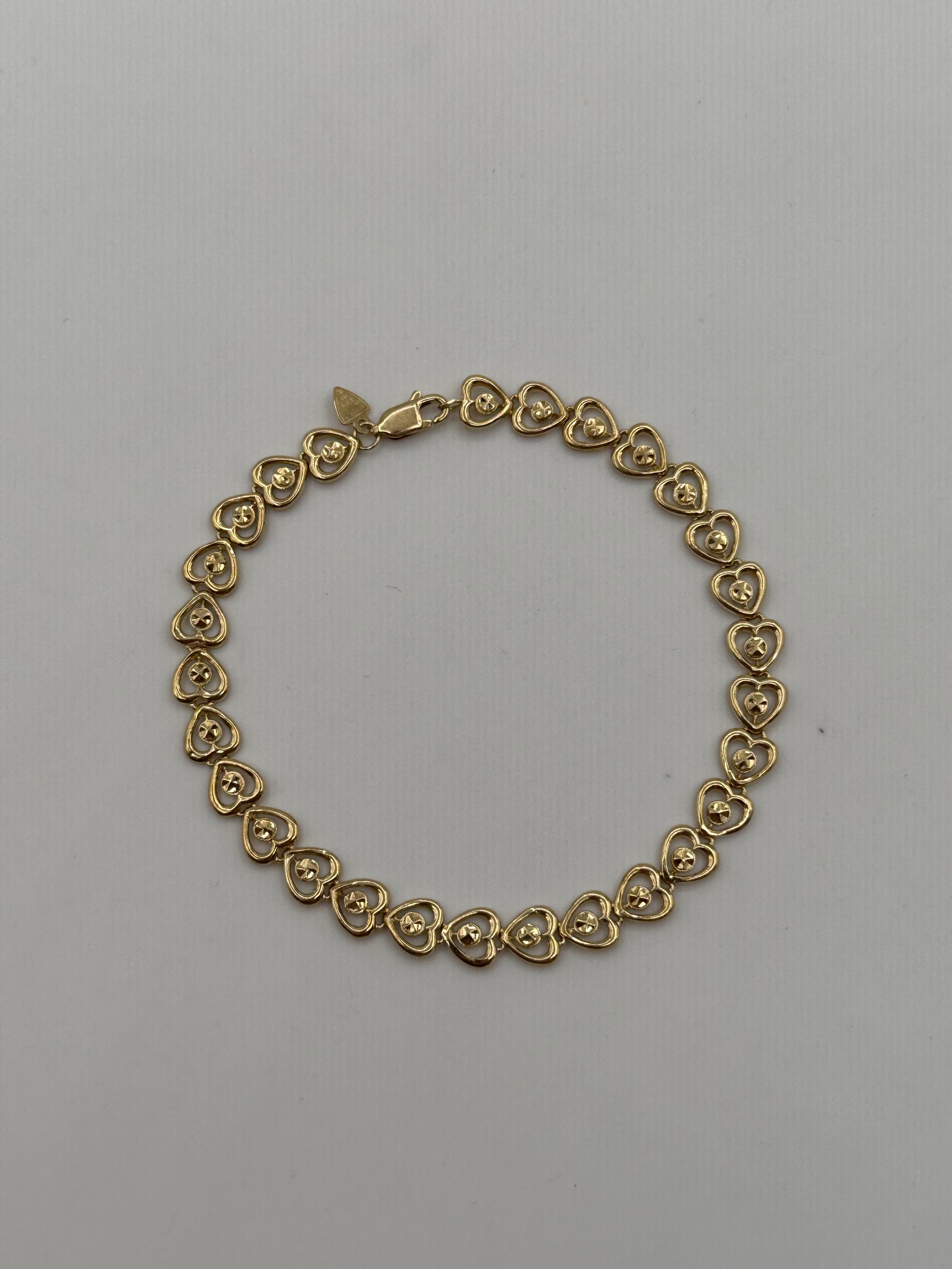 6mm Heart Bracelet/Anklet 8 inches