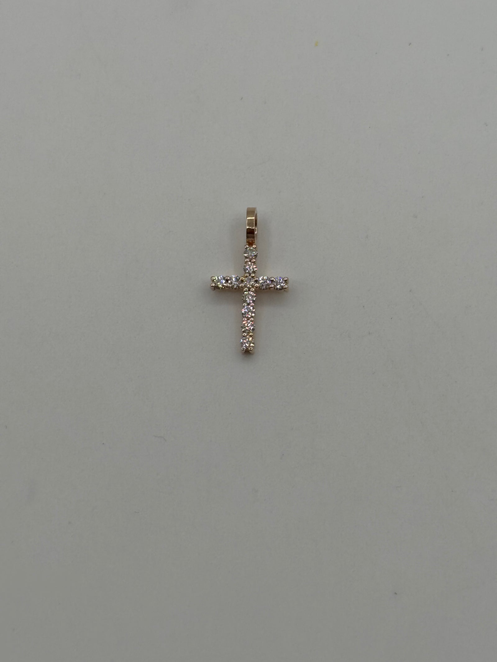 Jacoje Tiny Diamond Cross-3/4 Inch