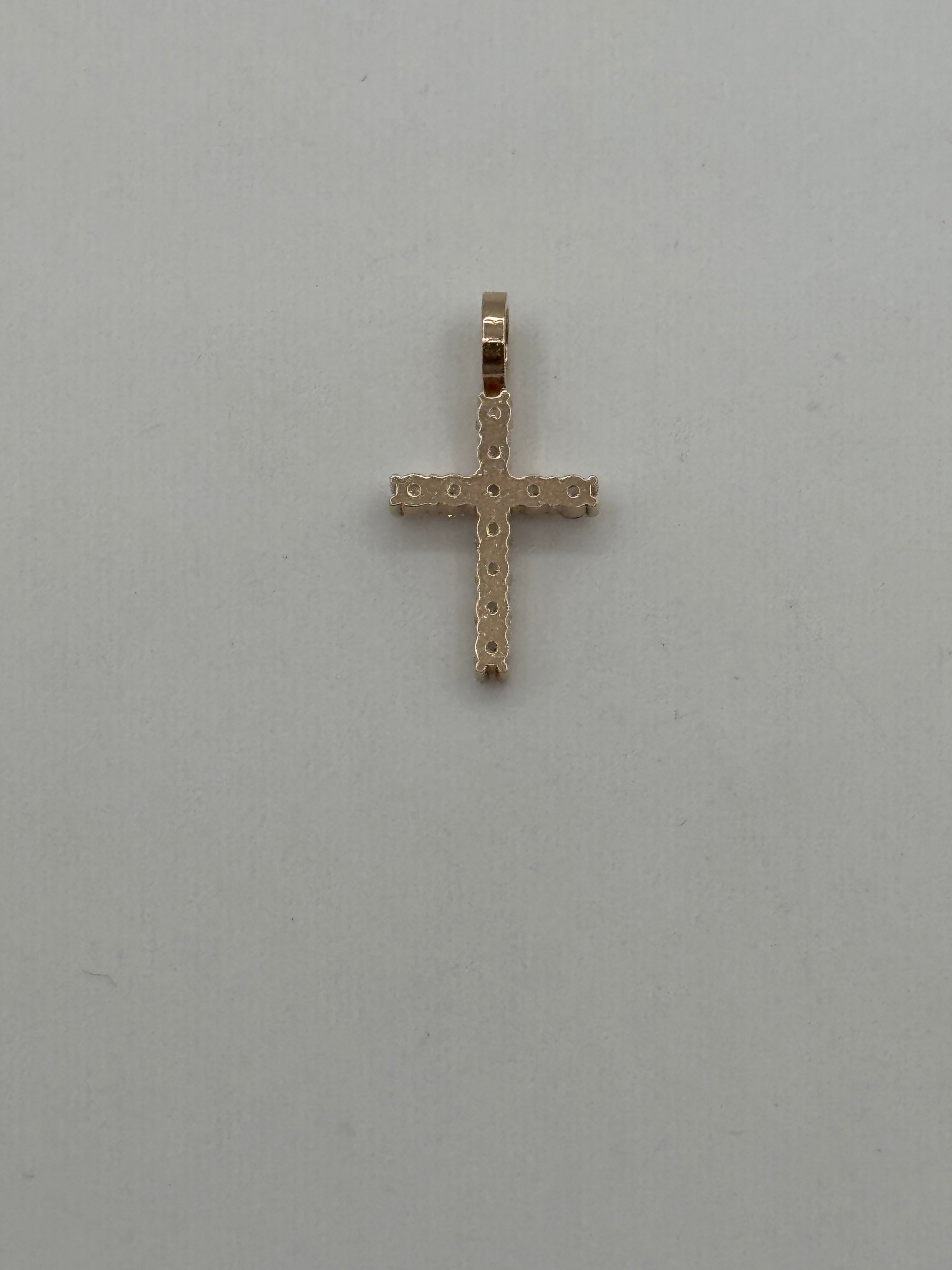 Jacoje Tiny Diamond Cross-3/4 Inch